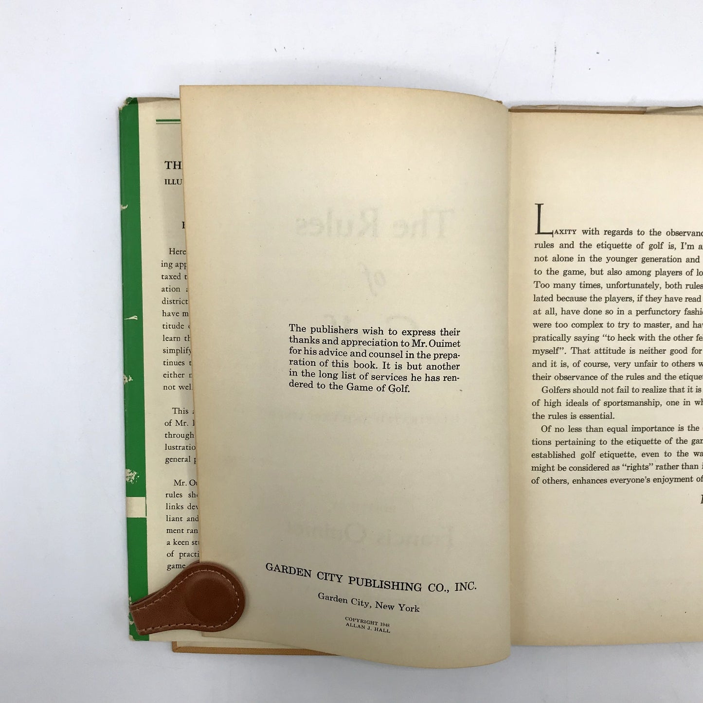 The Rules of Golf: Illustrated & Explained Hardcover by Francis Ouimet (Revised)