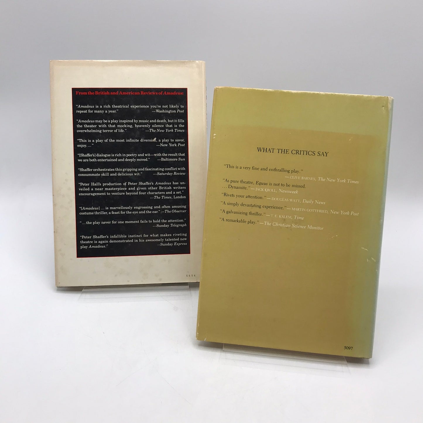 Amadeus and Equus Peter Shaffer Lot of 2 Psychological Tragedy Biographical Play