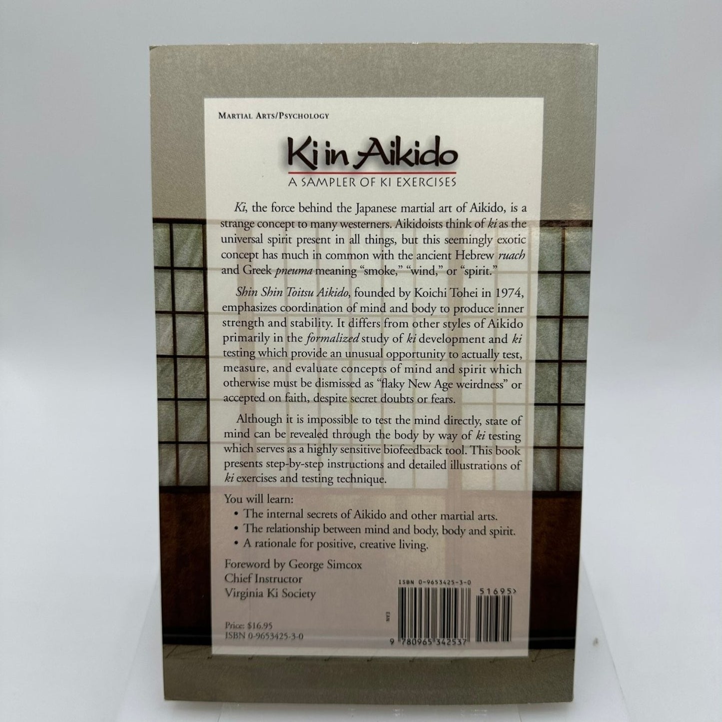 Ki in Aikido C.M. Shifflett 1997 Martial Arts Psychology Ki Exercises