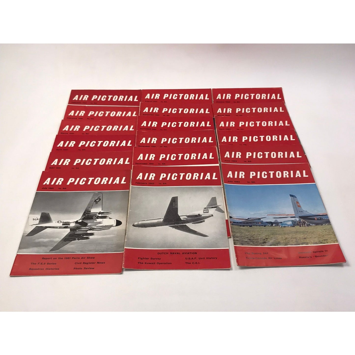 Air Pictorial Magazine Lot of 49 Aviation Military History Technology War 1960s