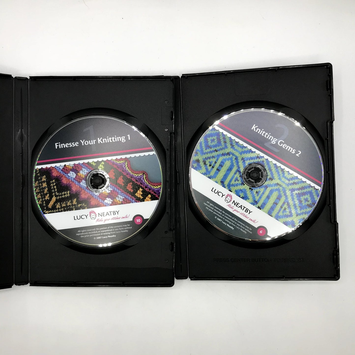 Finesse Your Knitting 1 & Knitting Gems 2 The Learn with Lucy Series 2 DVDs 2007