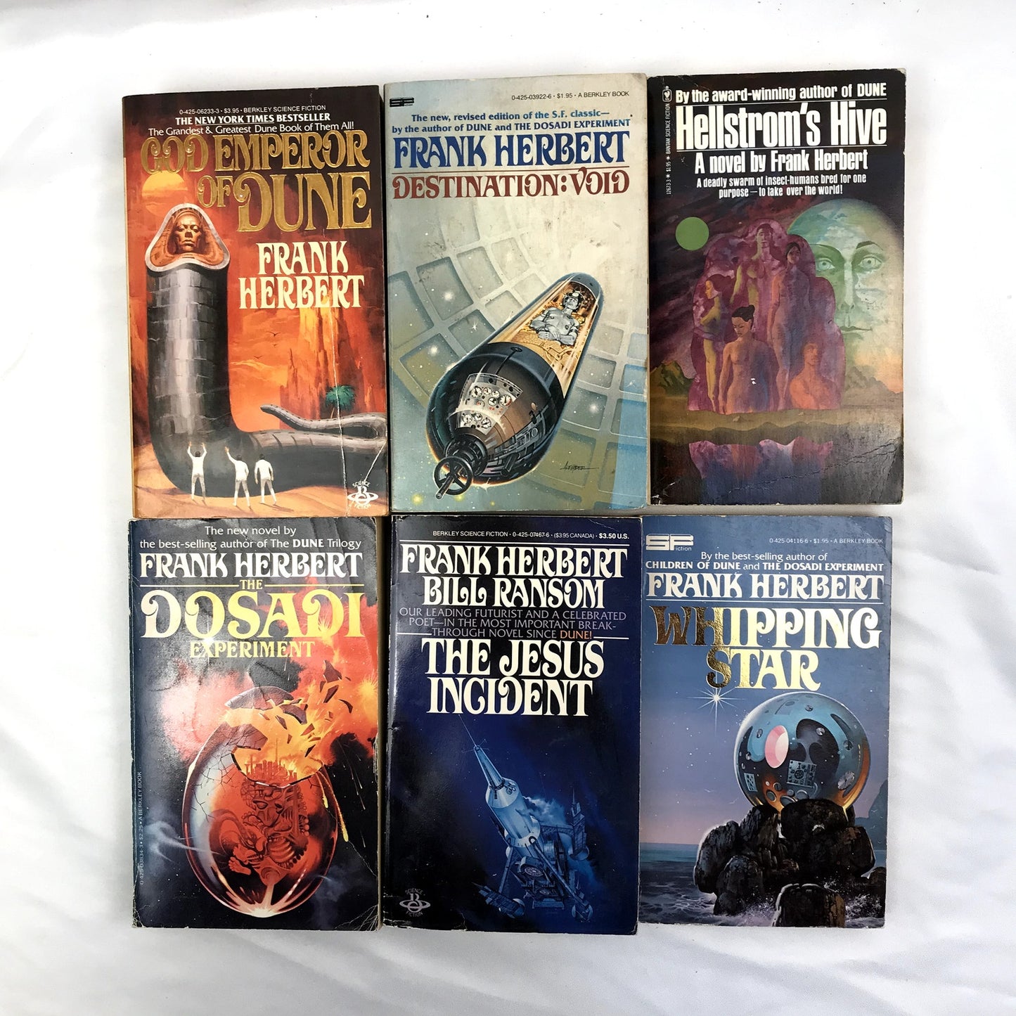 Lot of 13 Frank Herbert Novels DUNE Universe etc. Paperback & Hardcover Book Set