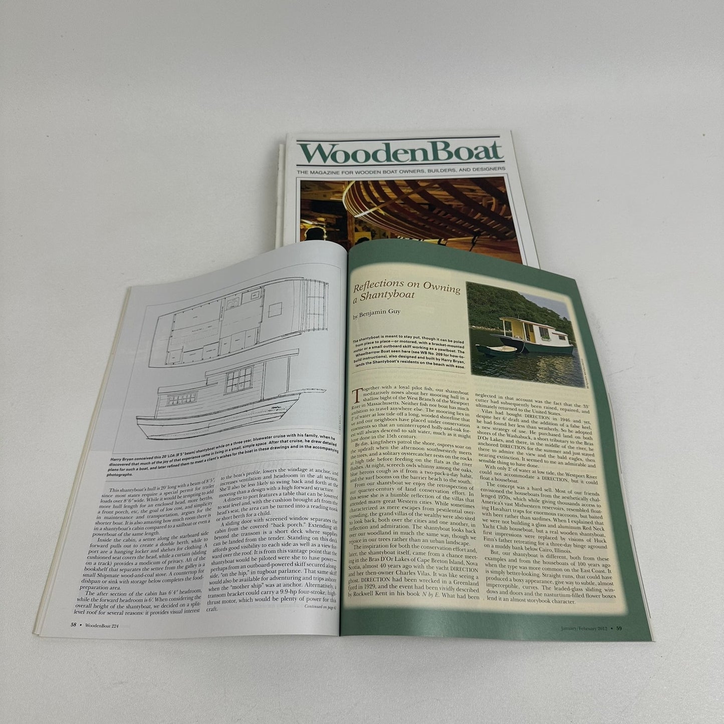 WoodenBoat Magazine 6 Issues 2012 Complete Year Nautical Boating Sailing Hobbies