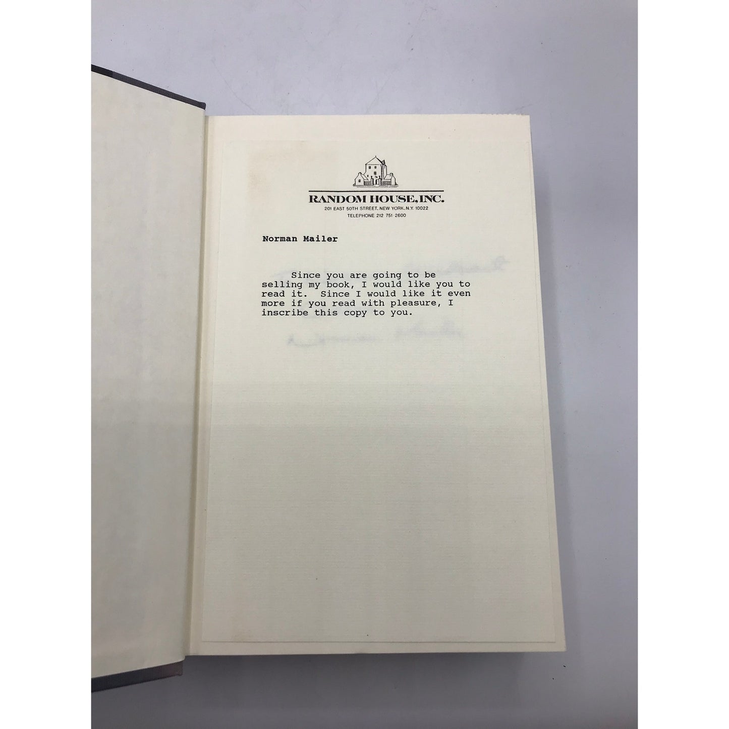 Harlot's Ghost Norman Mailer SIGNED Mystery Thriller Novel Historical Espionage
