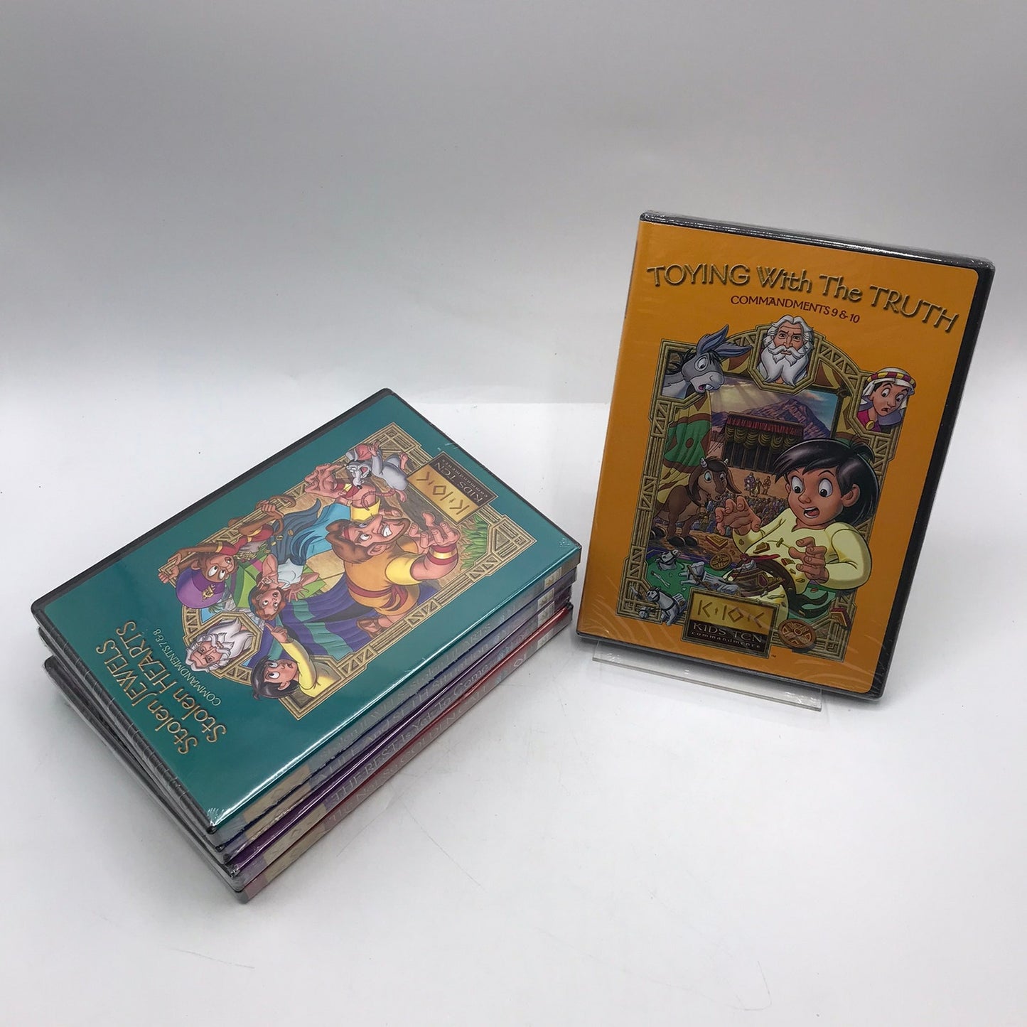 Kids Ten Commandments Set of 5 DVDs NEST Christian Bible Stories Homeschool