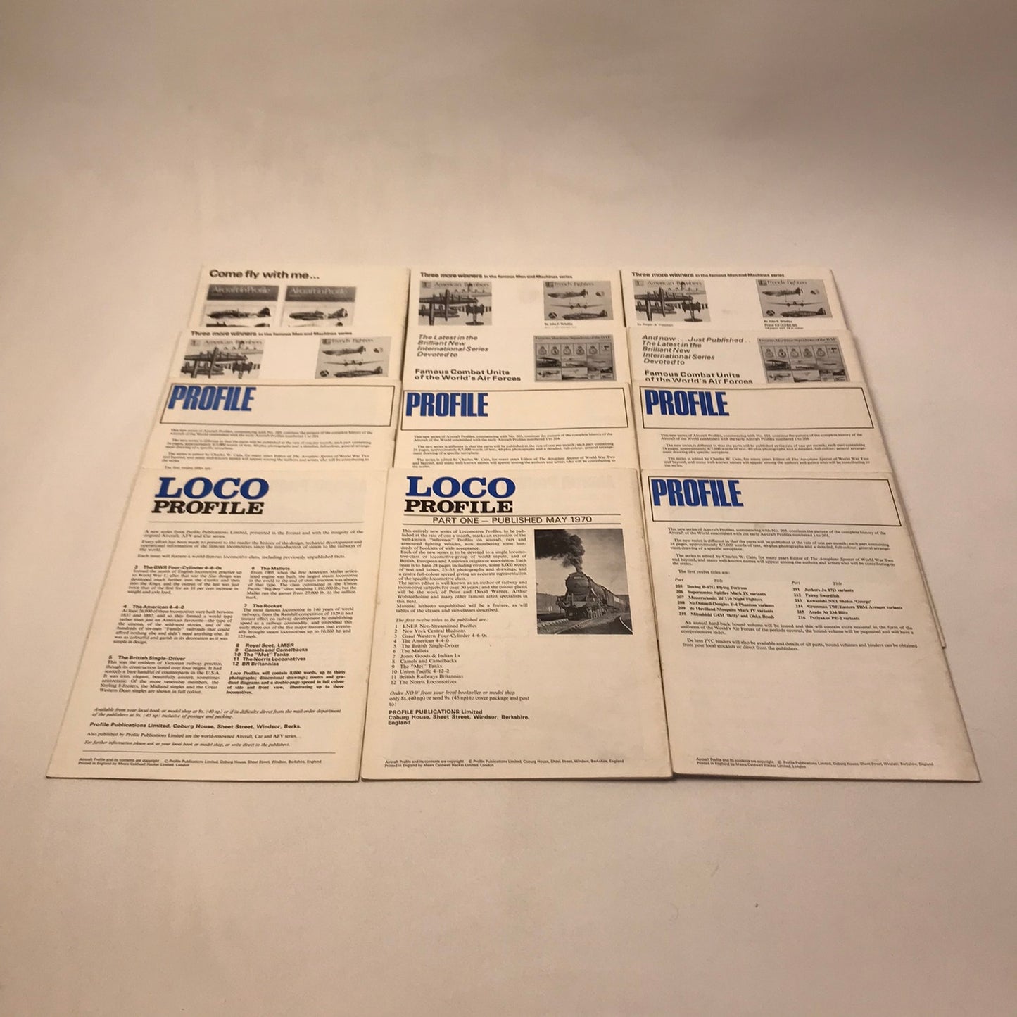 Aircraft Profile Magazine Lot of 17 Military History Design Aviation Engineering