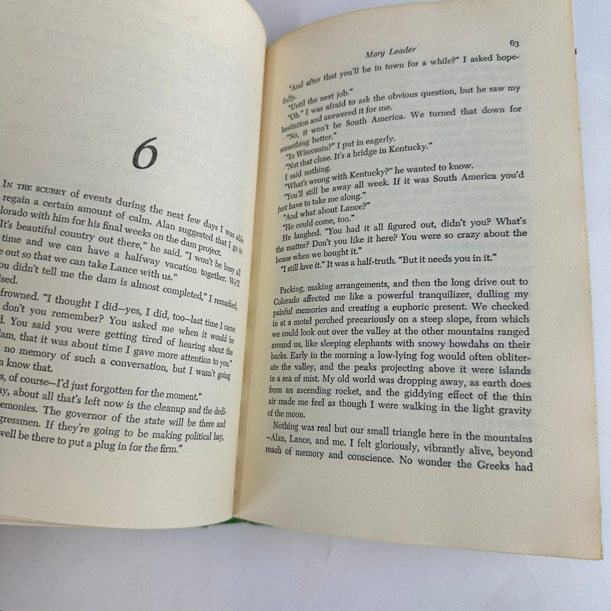 Triad Mary Leader 1973 Book Club Edition Supernatural Coward McCann