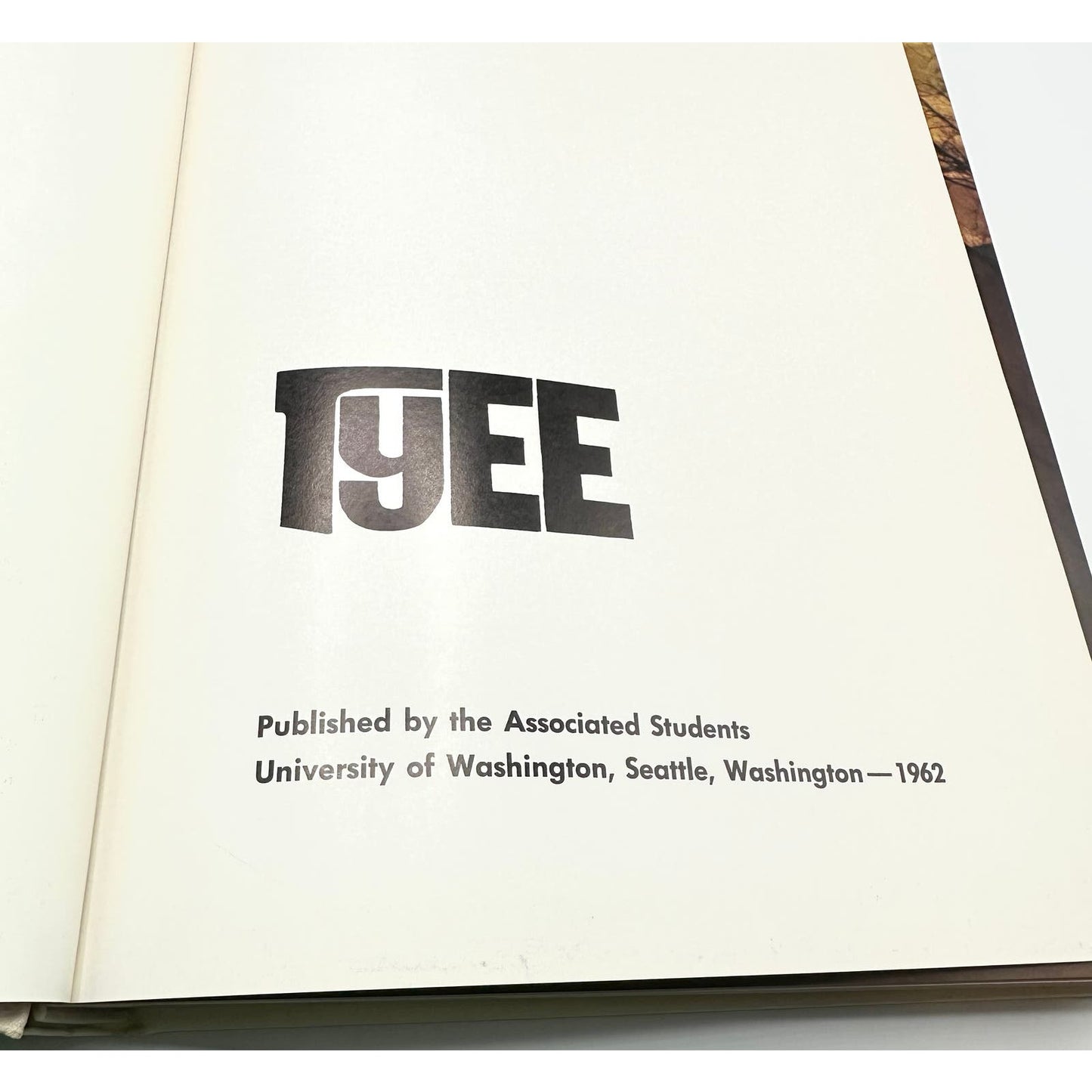 Vintage Tyee University of Washington 1962 Volume 63 Hardcover Yearbook