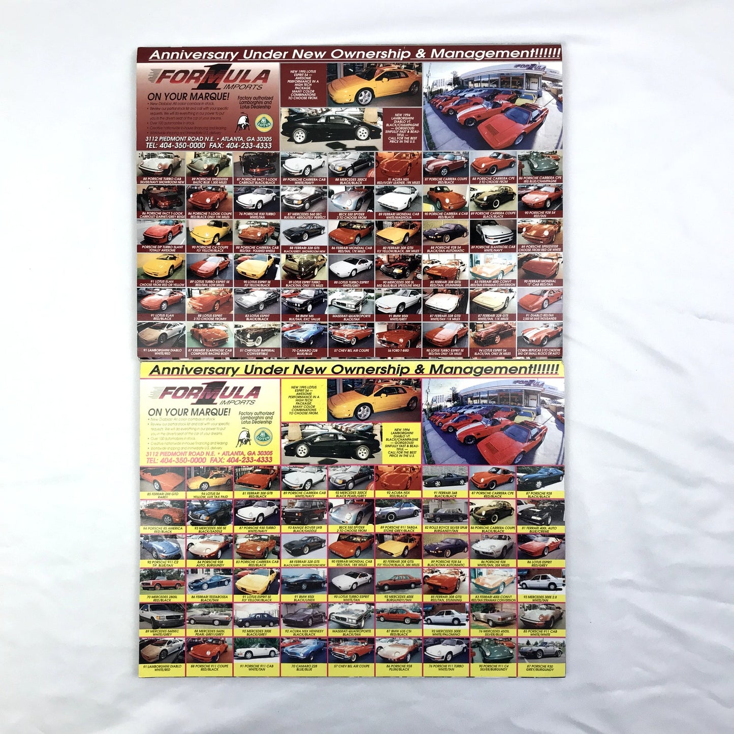Lot of 2 duPont Registry Fine Automobiles Illustrated Paperback Magazines 1995