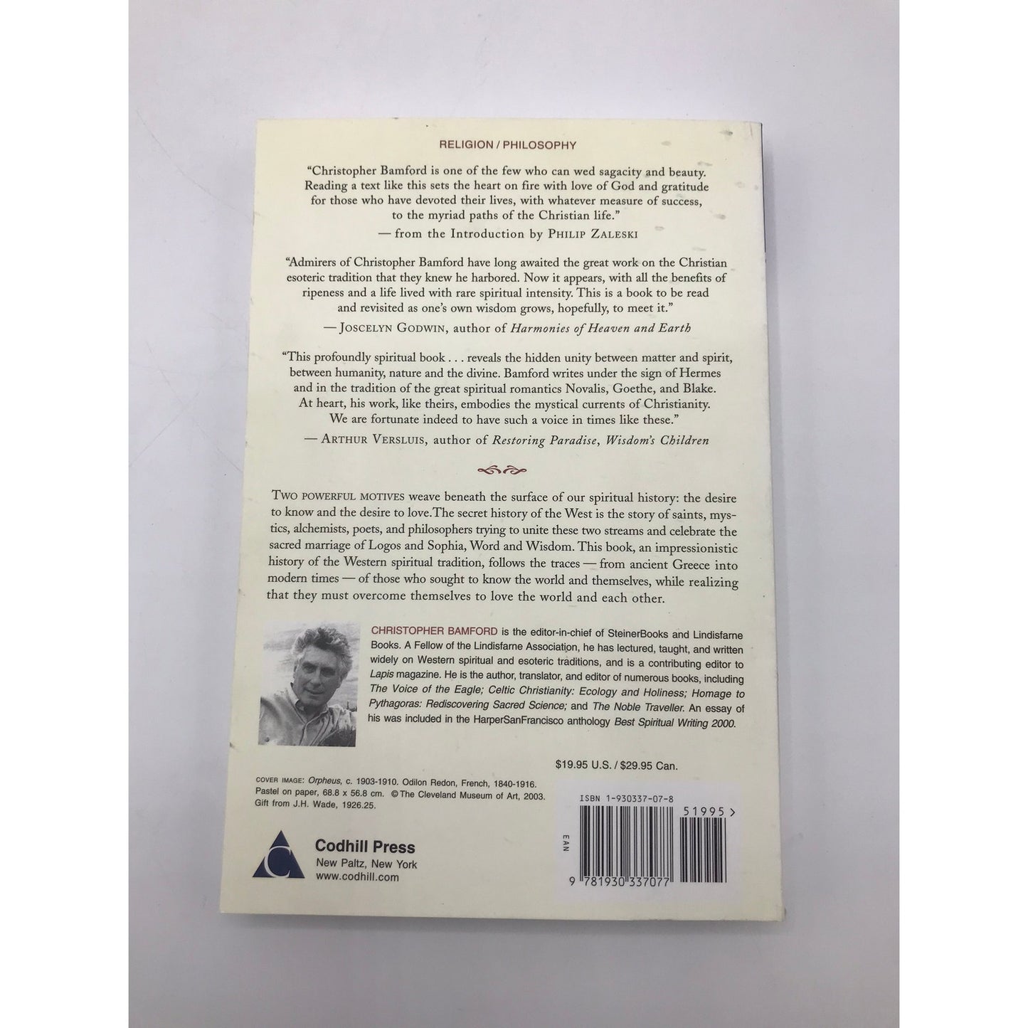 An Endless Trace Passionate Pursuit of Wisdom in The West Christopher Bamford