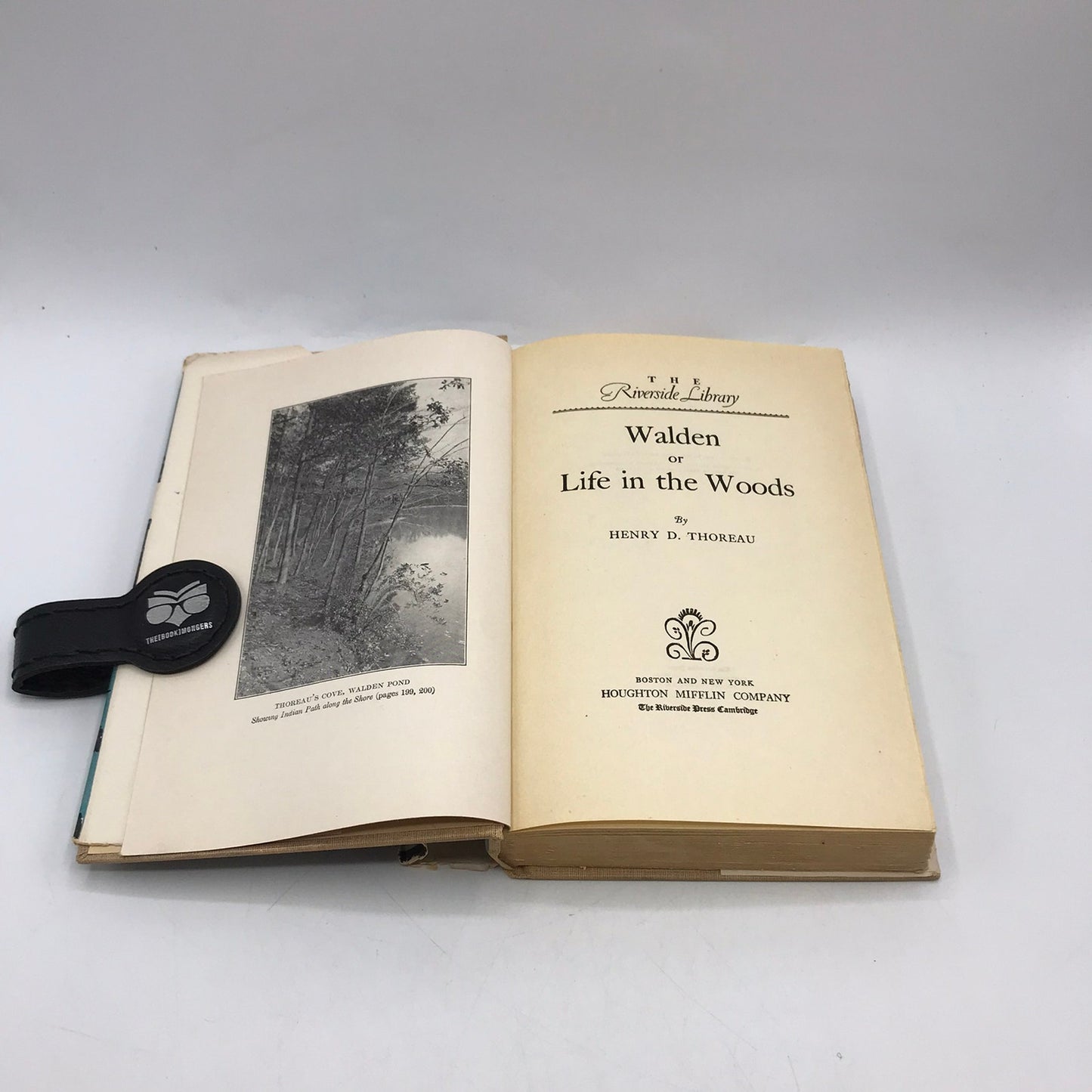 Walden or Life in the Woods Henry David Thoreau Biography Riverside Library 1906