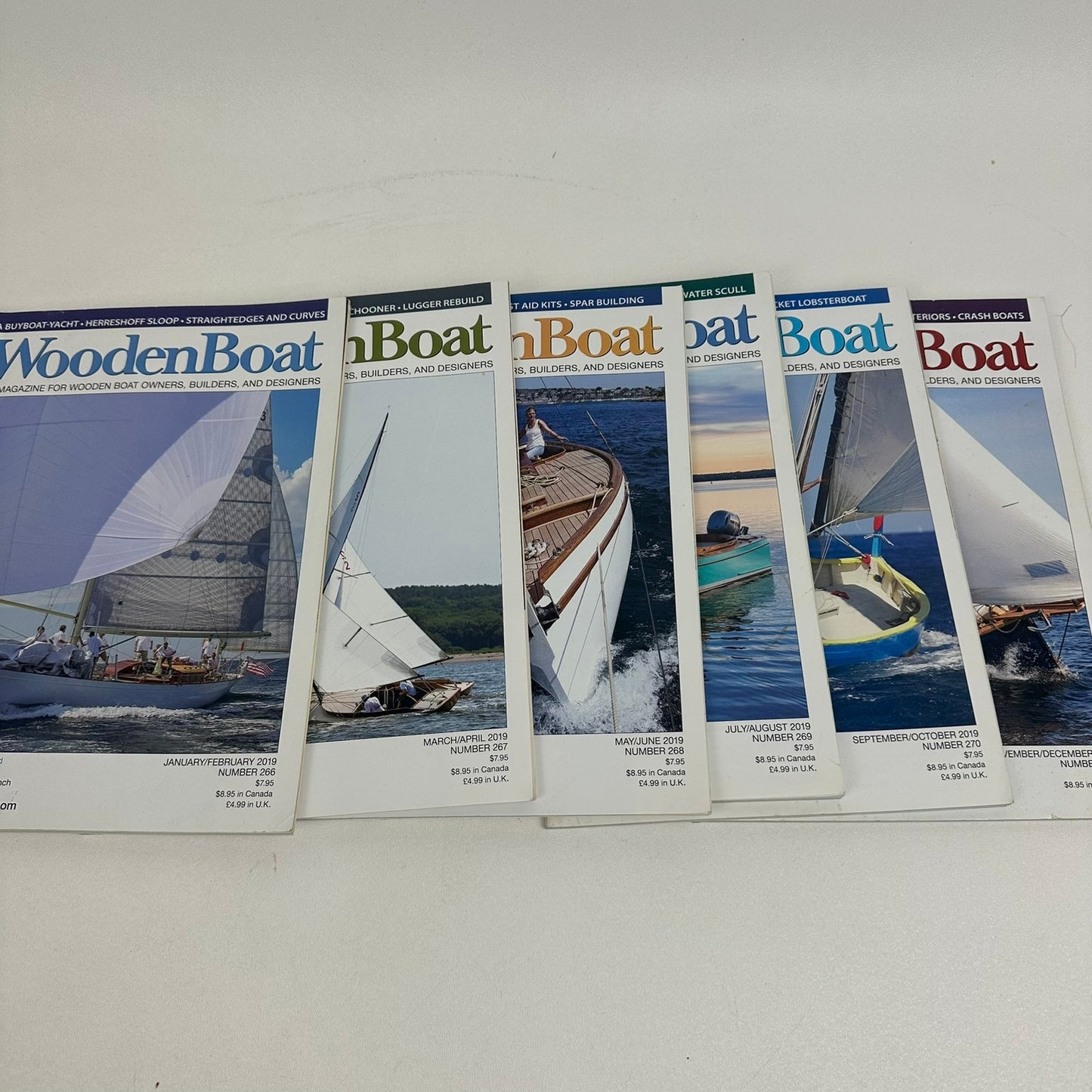 WoodenBoat Magazine 6 Issues 2019 Complete Year Nautical Boating Sailing Hobbies