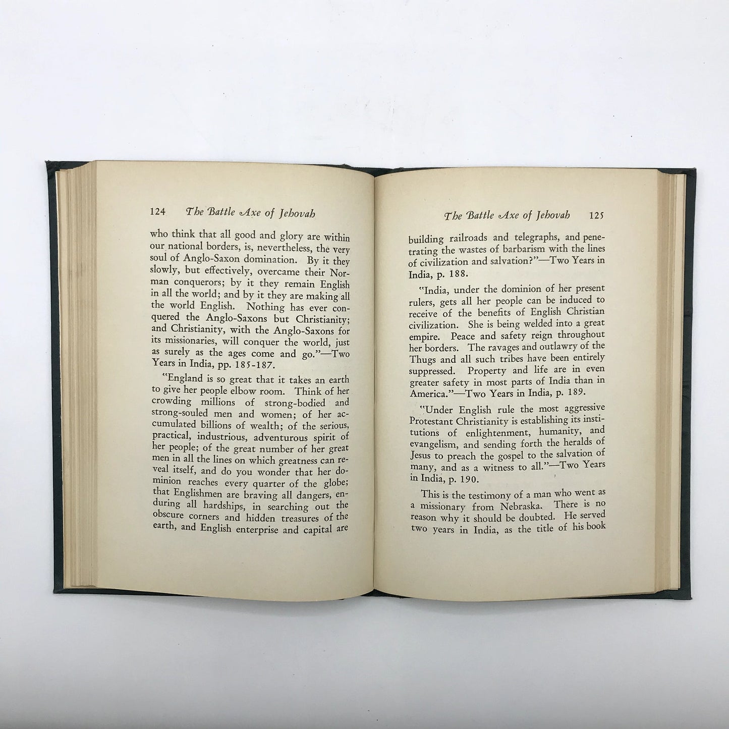 The Battle Axe of Jehovah Israel Among The Nations by Charles Porter 1st Ed 1928