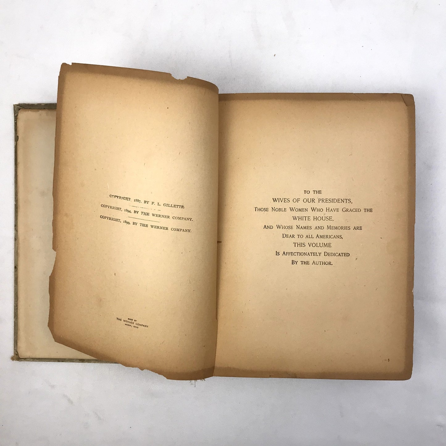 The White House Cook Book by Hugo Ziemann & Mrs. F.L. Gillette 1908 Hardcover