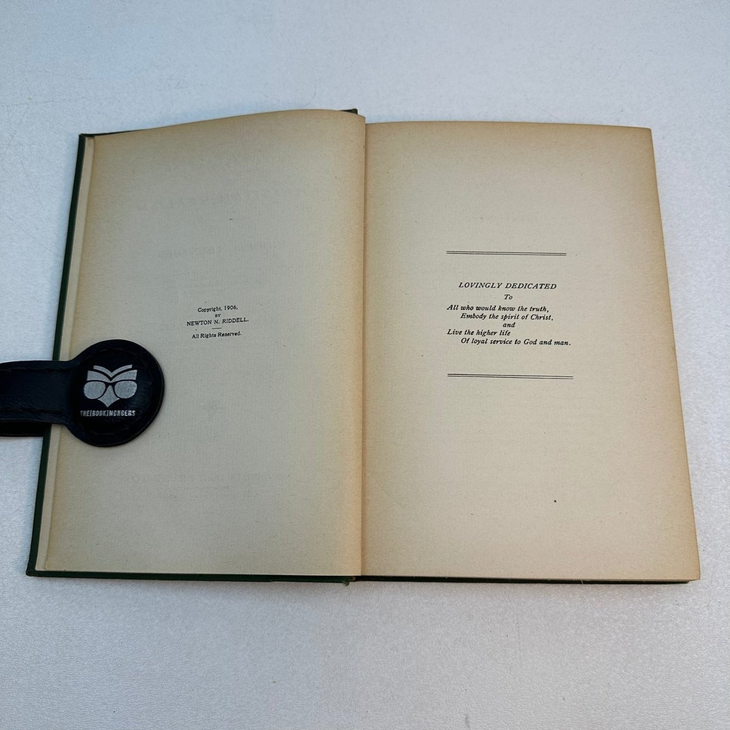 Immanuel or Christian Realism Newton N. Riddell 1904 Vintage First Printing