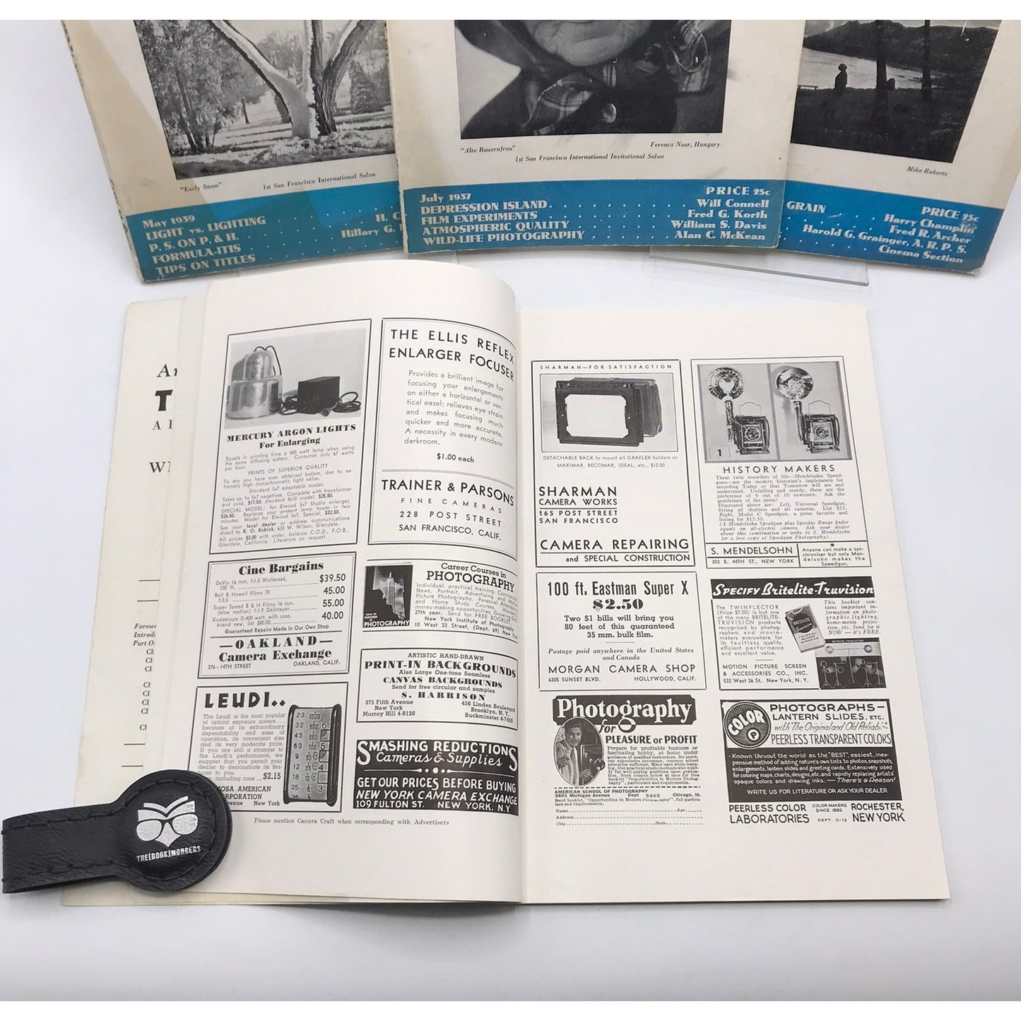 Camera Craft Magazines Lot of 4 Illustrated Art & Photography Paperbacks 1930's