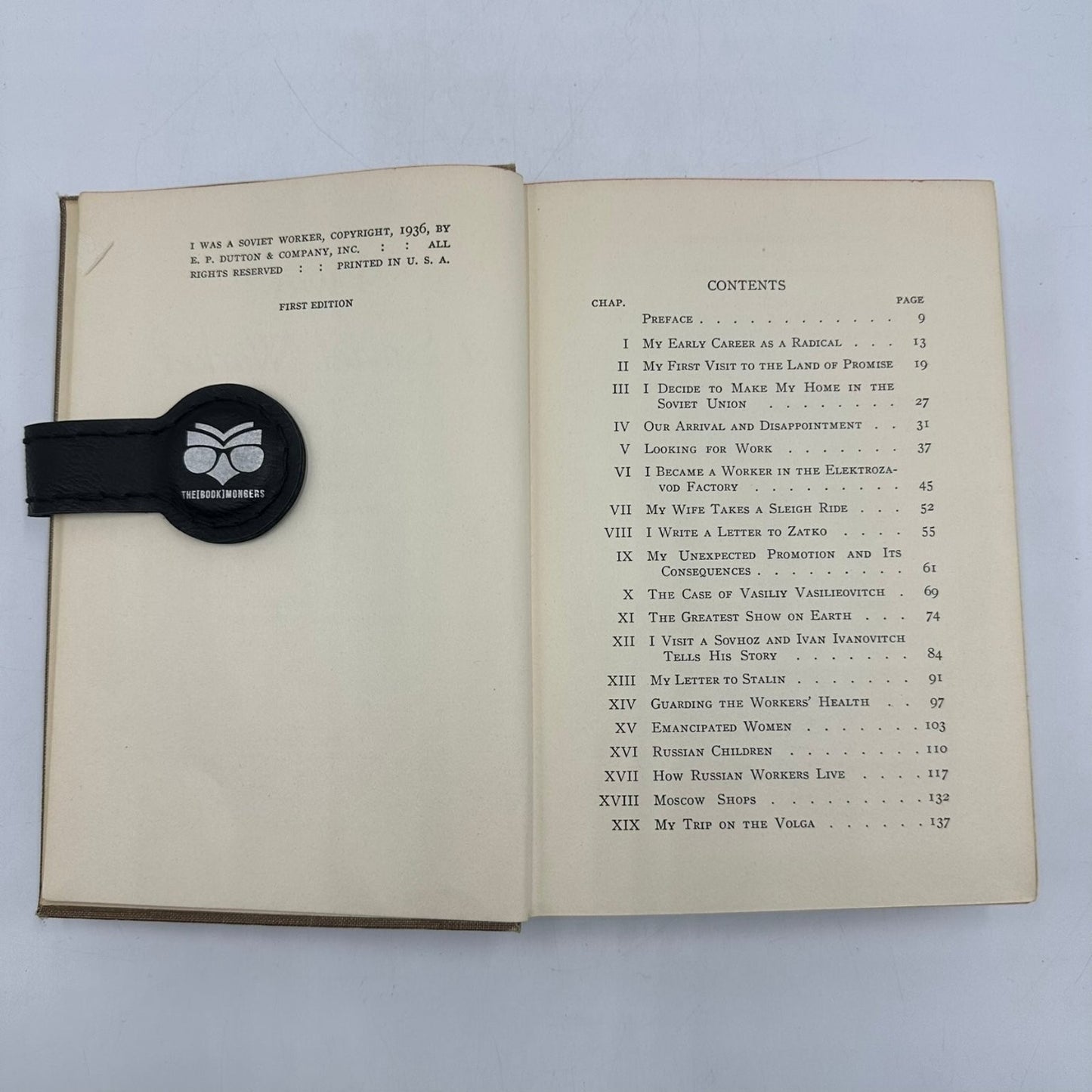 I Was a Soviet Worker Andrew Smith 1936 First Edition Soviet Union History E. P