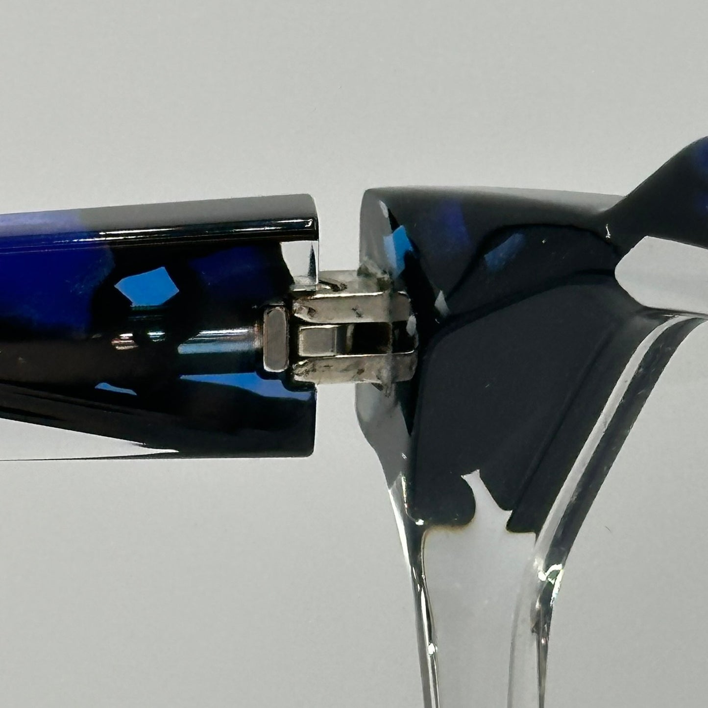 Alain Mikli A03153 003 Crystal Black Mosaic Blue Womens Cat Eye Frames 53-16-140