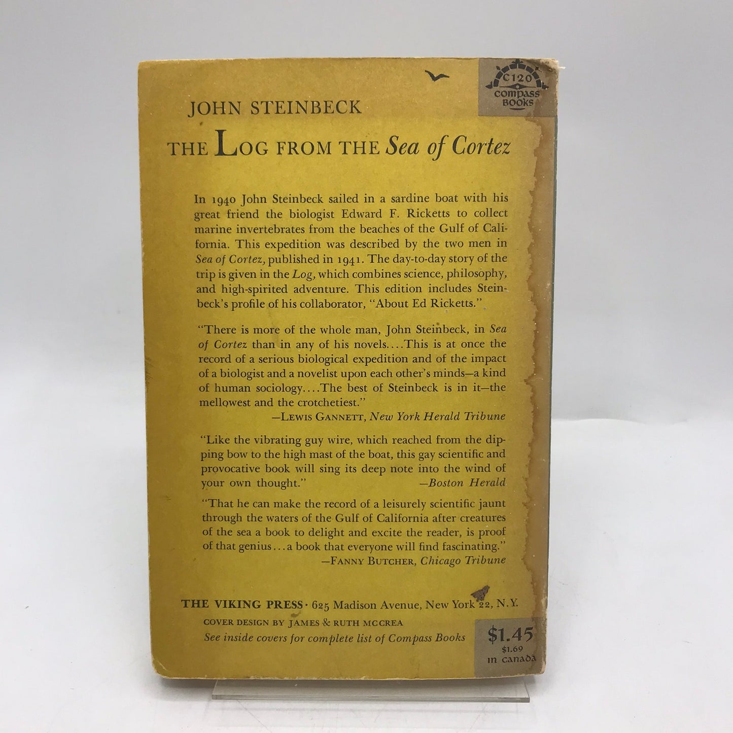 The Log from the Sea of Cortez John Steinbeck Natural History Travel Biography