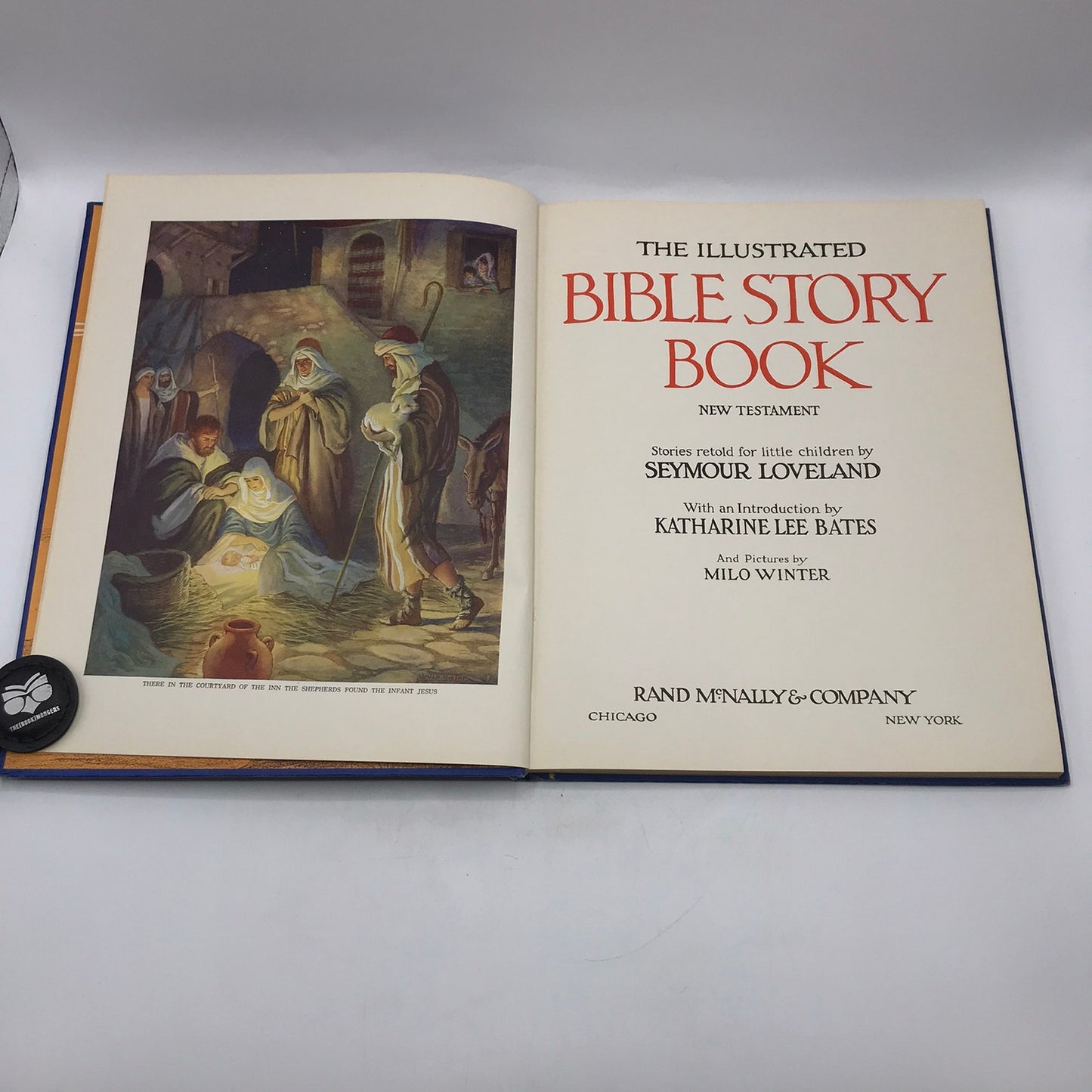 The Illustrated Bible Story Book New Testament Hardcover Seymour Loveland 1925