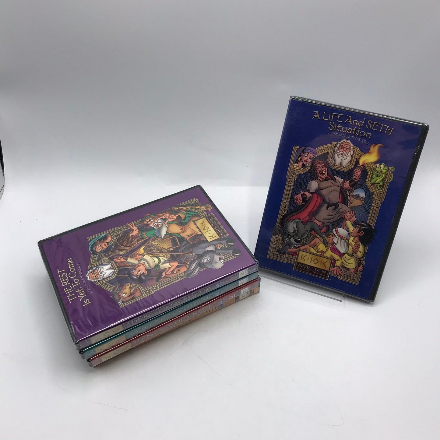 Kids Ten Commandments Set of 5 DVDs NEST Christian Bible Stories Homeschool