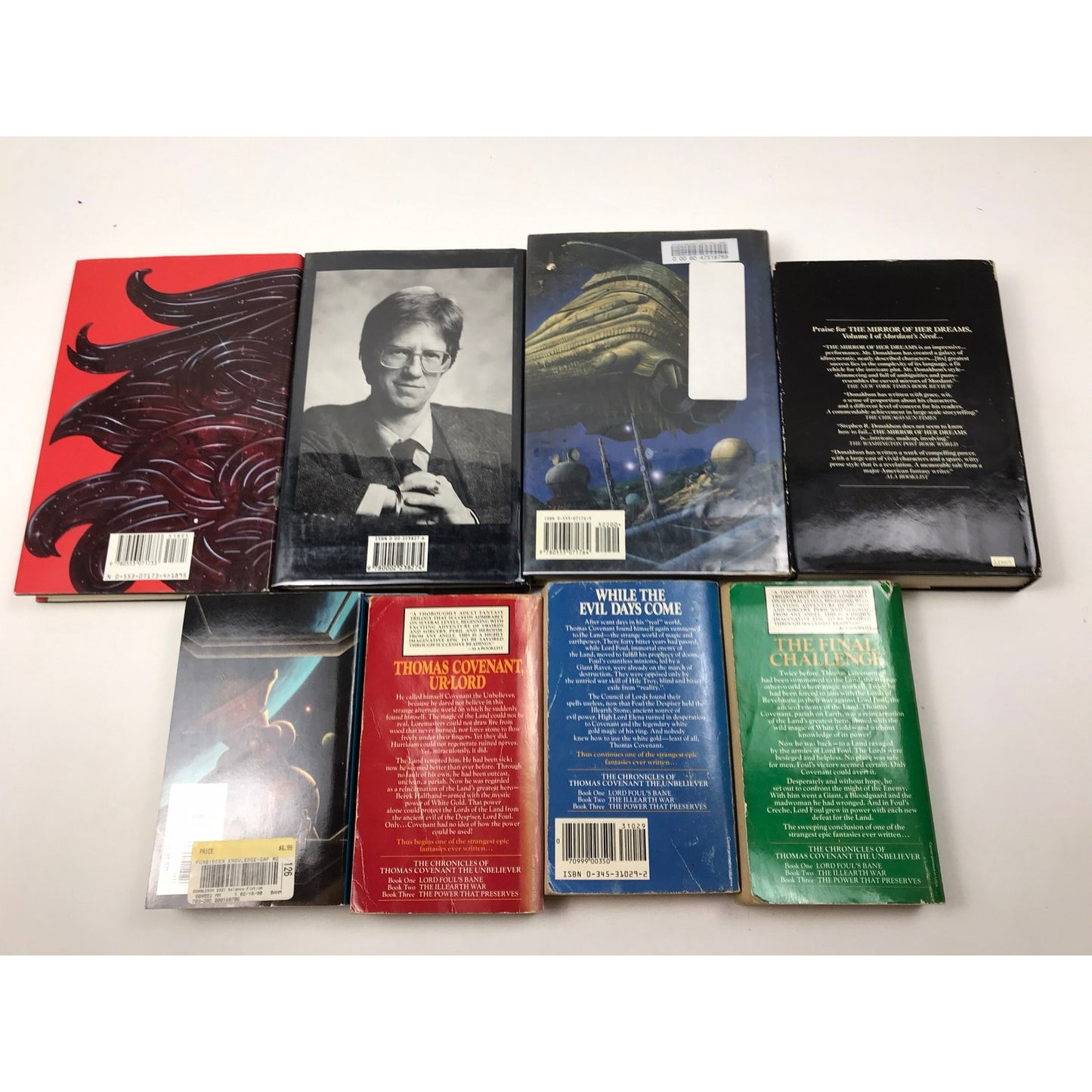 Stephen Reeder Donaldson Lot of 8 Epic Fantasy Science Fiction Adventure Novels