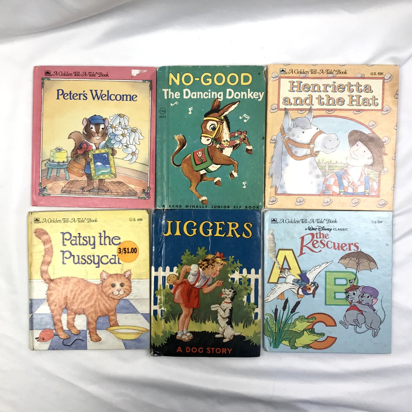 Various Vintage Illustrated Children's Small Paperback Books Lot of 12