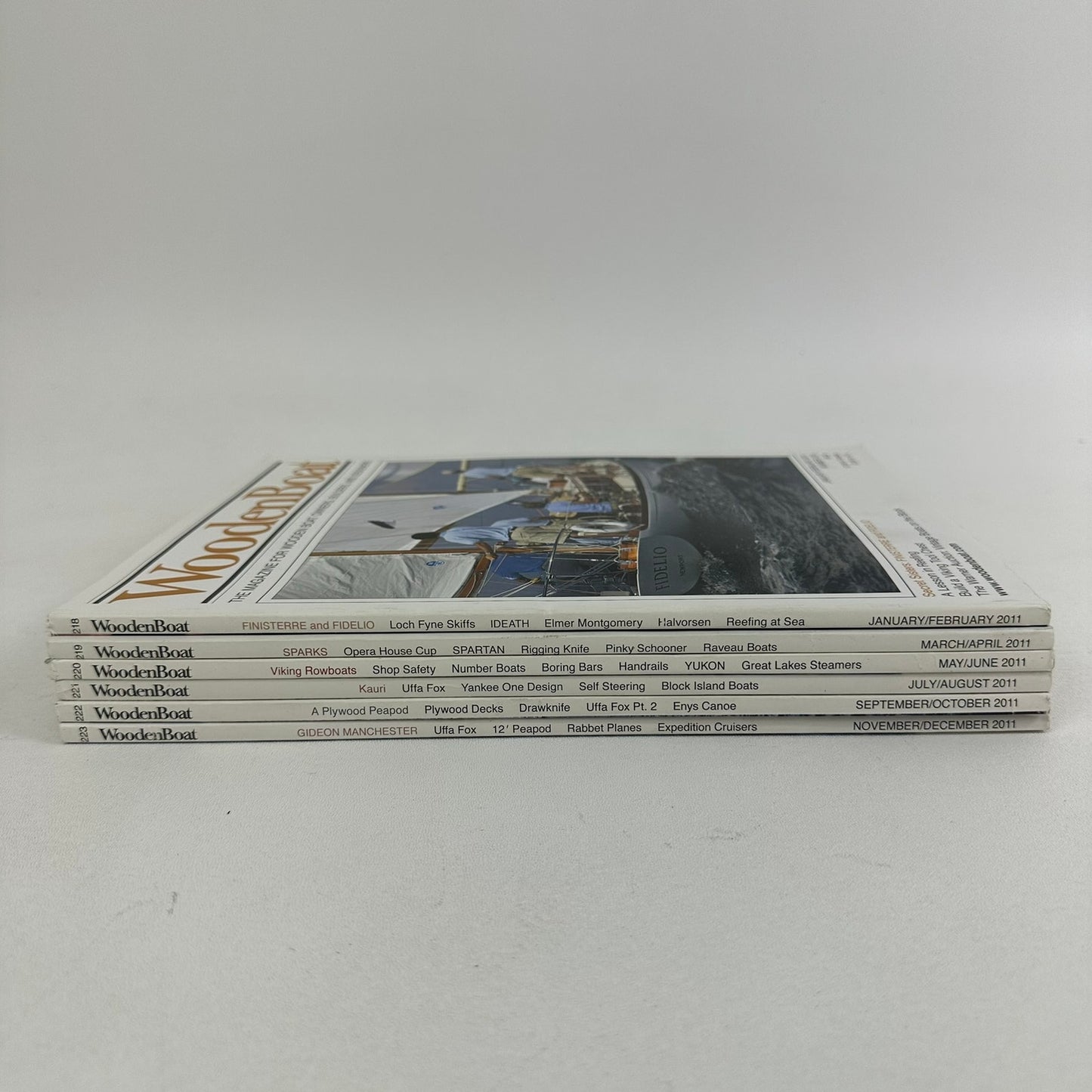 WoodenBoat Magazine 6 Issues 2011 Complete Year Nautical Boating Sailing Hobbies