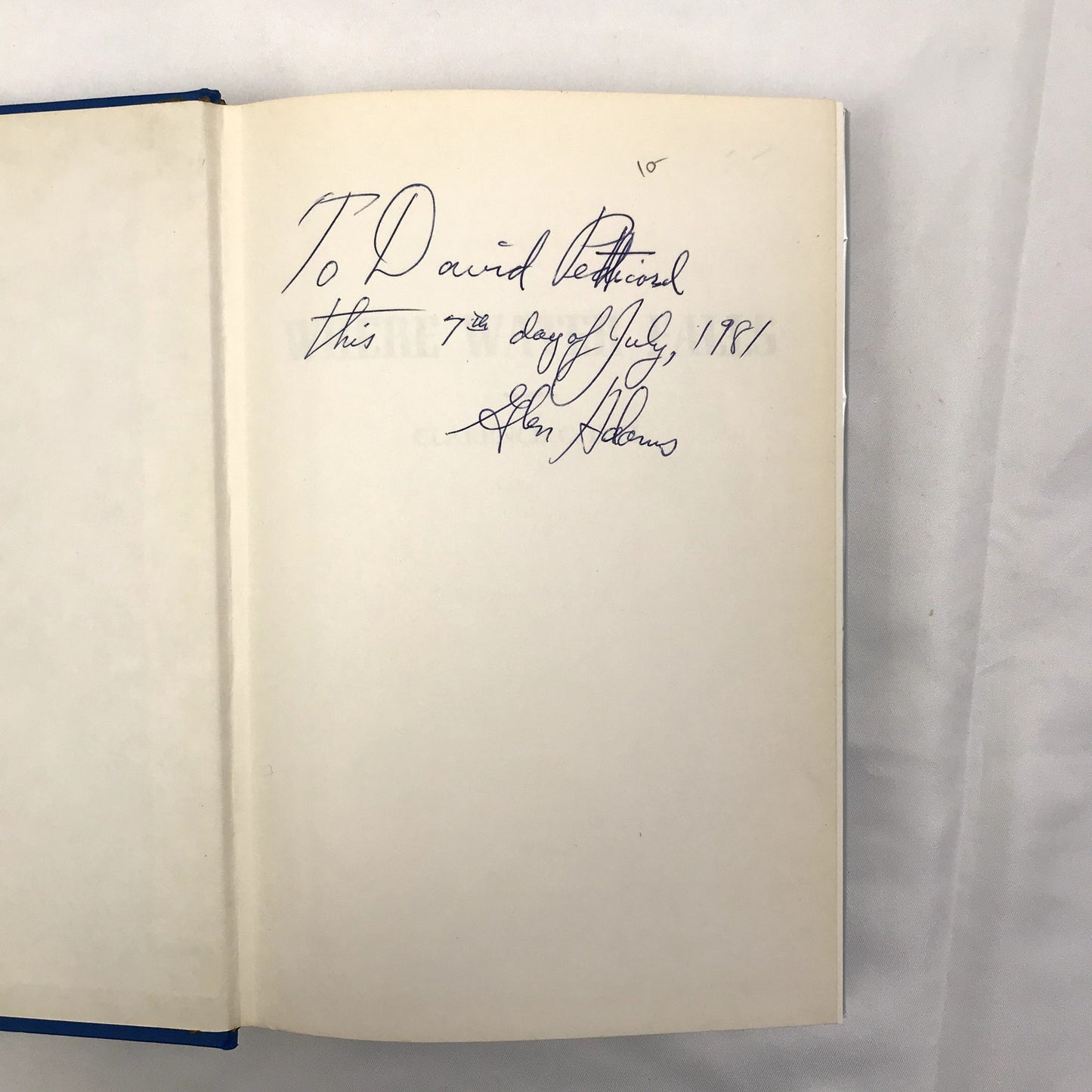 Where Water Falls Illustrated Hardcover English Book by Clarence C. Dill 1970