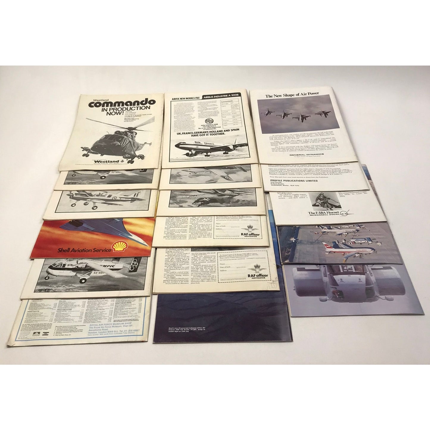 Air Pictorial Magazine Lot of 22 Aviation Military History Technology War 1980s