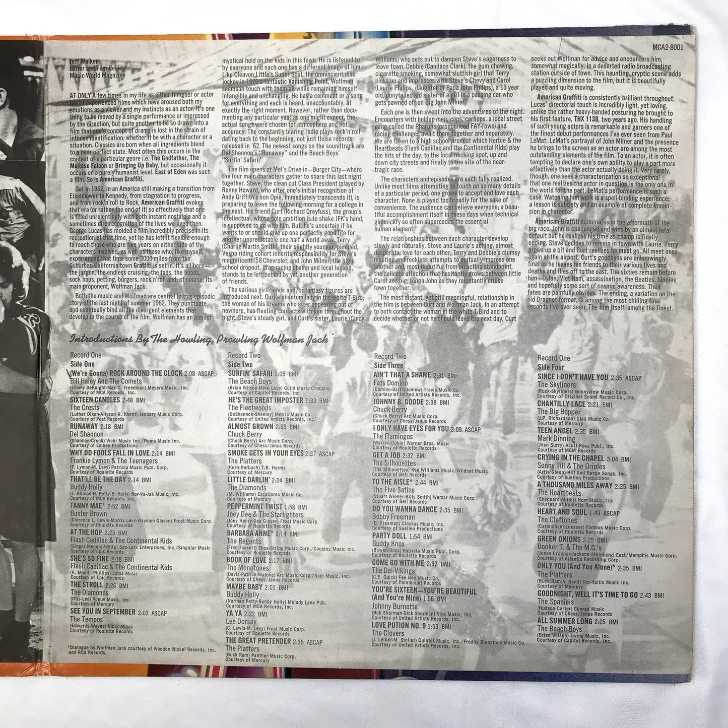 American Graffiti 41 Original Hits from the Soundtrack Double LP Vinyl 1973