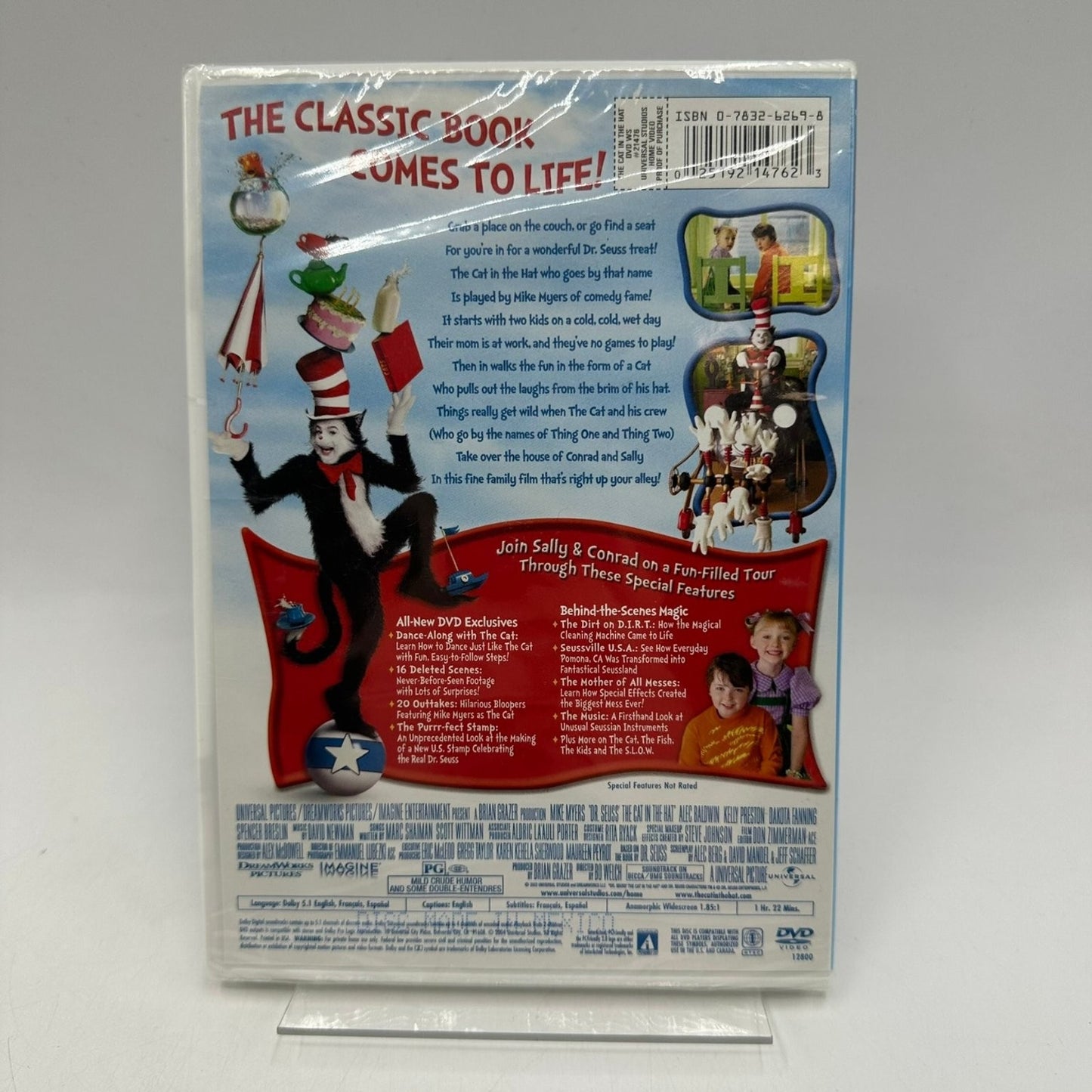 Dr. Seuss' The Cat in the Hat DVD 2003 Mike Myers Widescreen Family