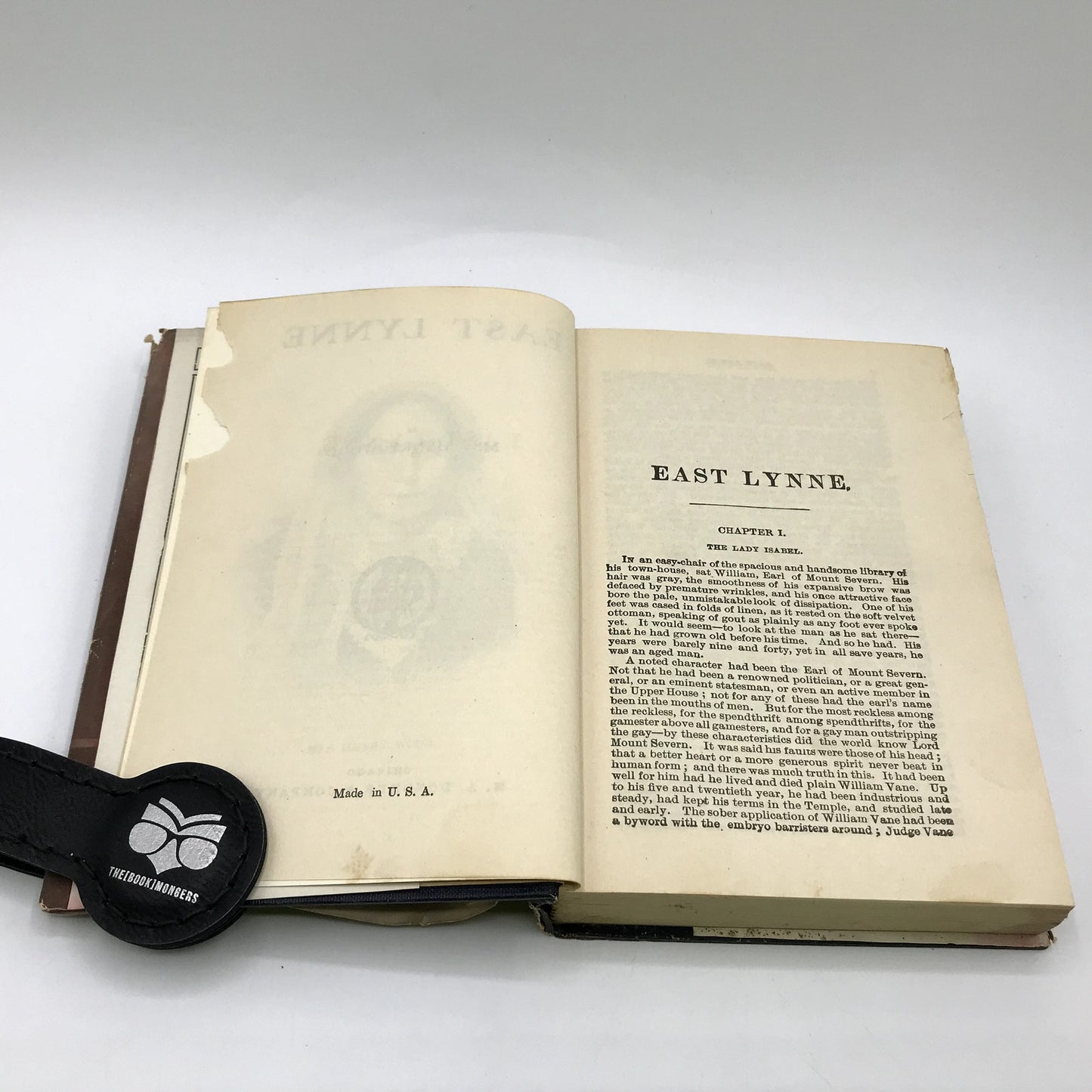 East Lynne by Mrs. Henry Wood Hardcover Novel M. A. Donohue & Co w/ Dust Cover