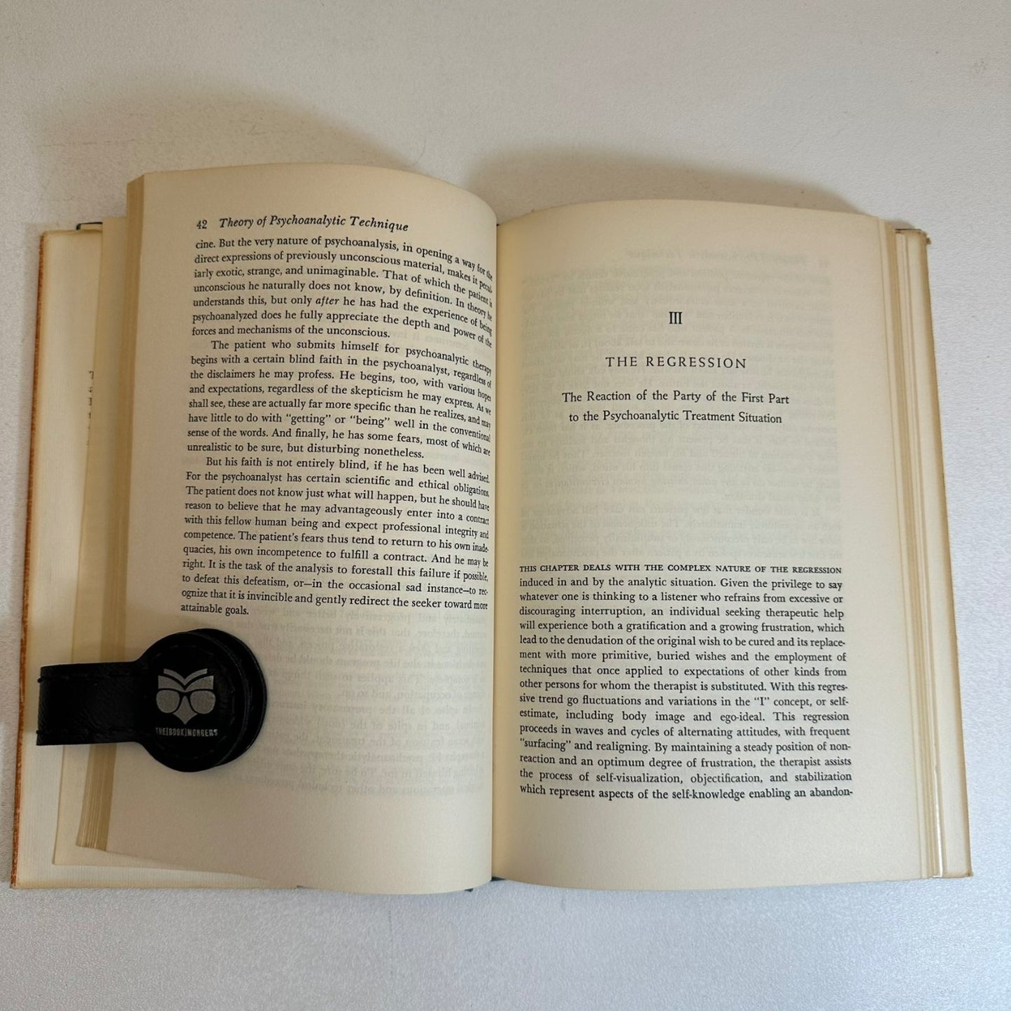 Theory of Psychoanalytic Technique Karl Menninger M.D. 1958 Psychoanalysis Basic