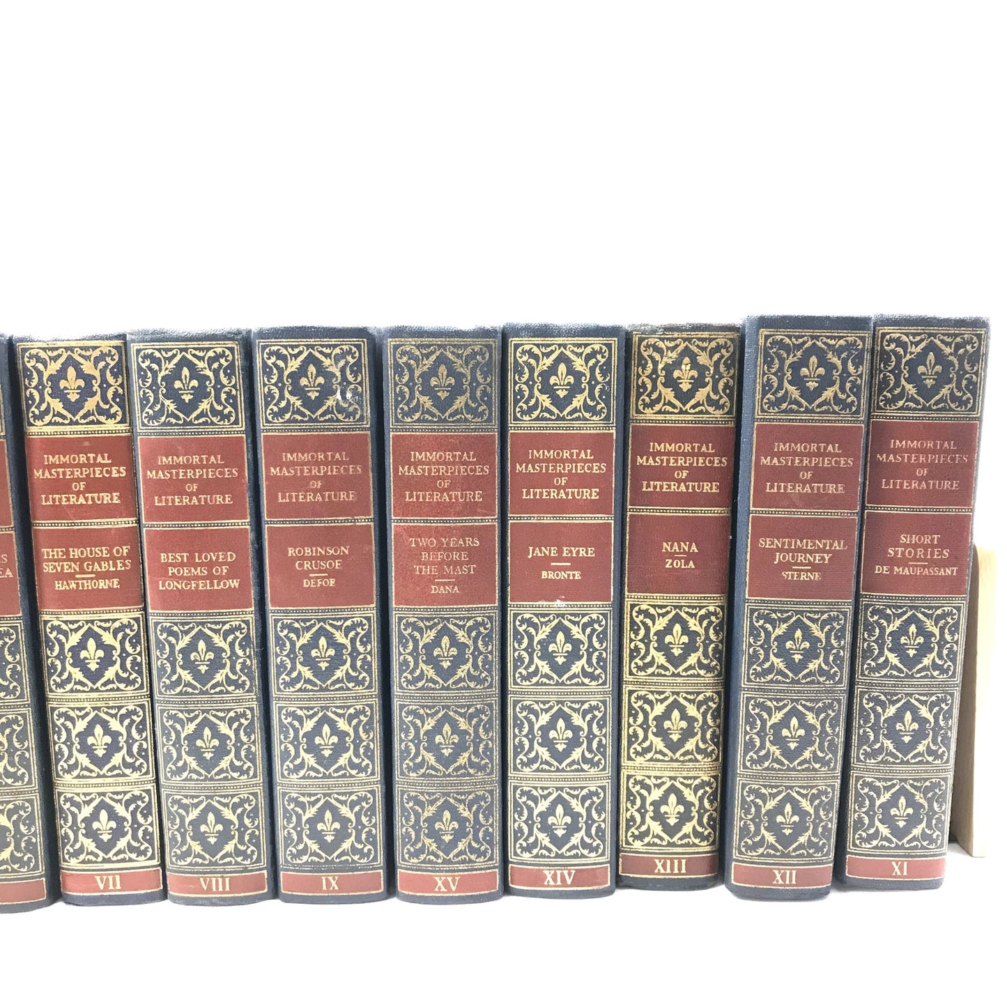 Immortal Masterpieces of Literature Lot of 13 Historical Vintage Hardcovers