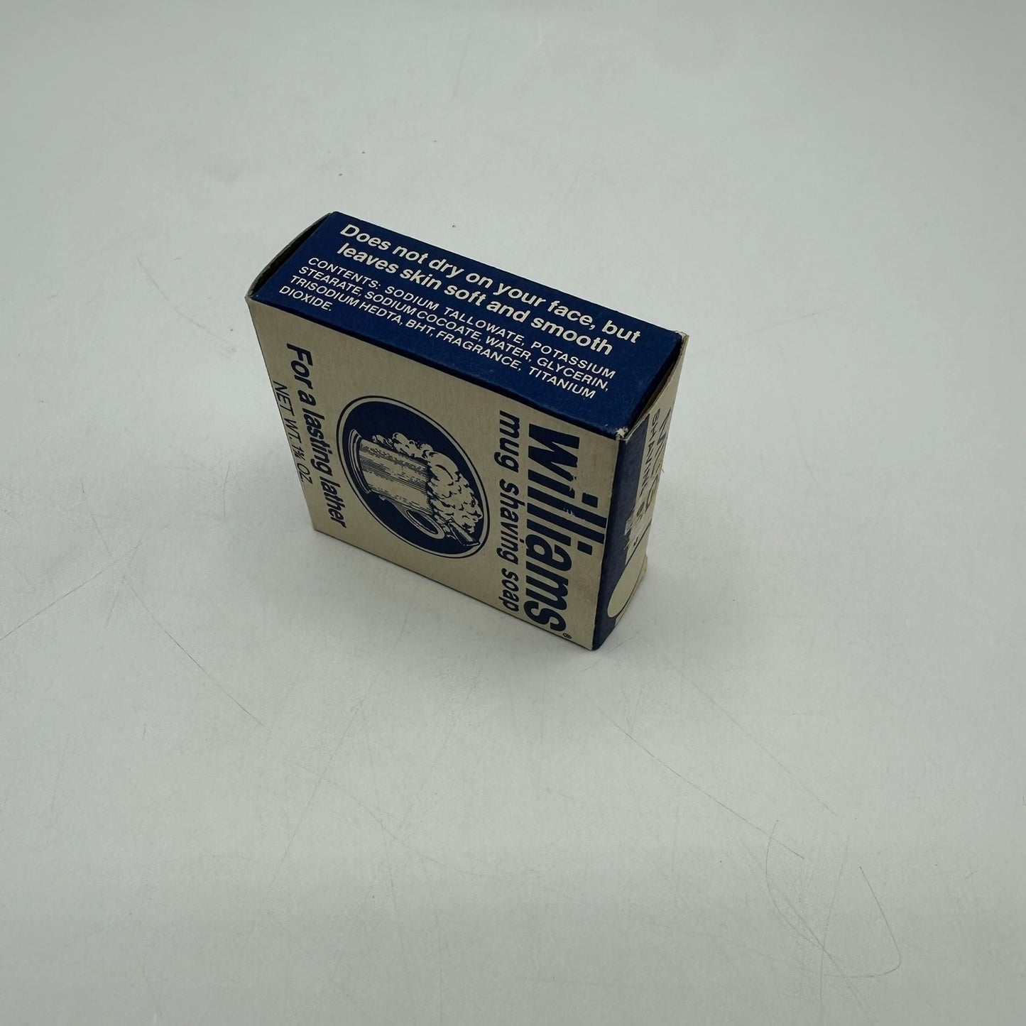 Williams Mug Shaving Soap Bar For a Lasting Lather 1 3/4 oz New Old Stock