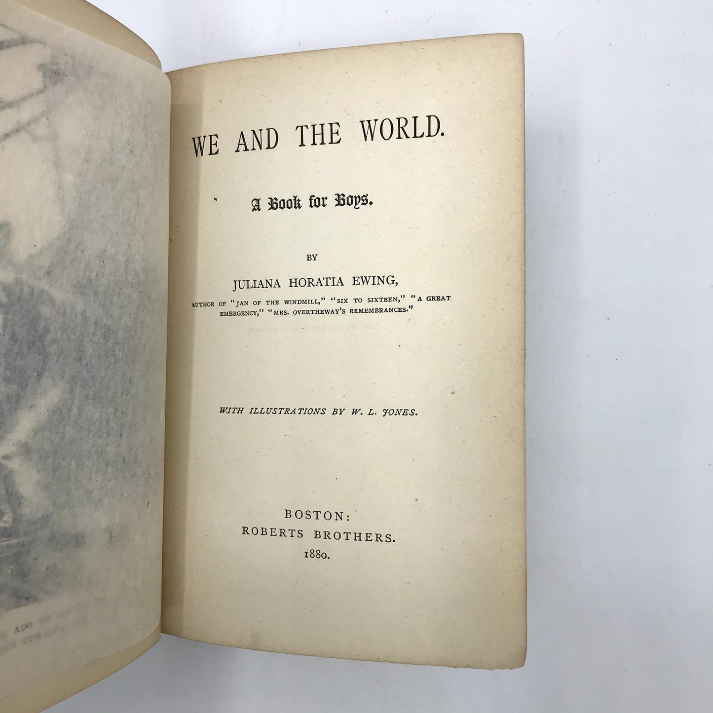 We & The World: A Book For Boys Illustrated Hardcover Juliana Horatia Ewing 1880