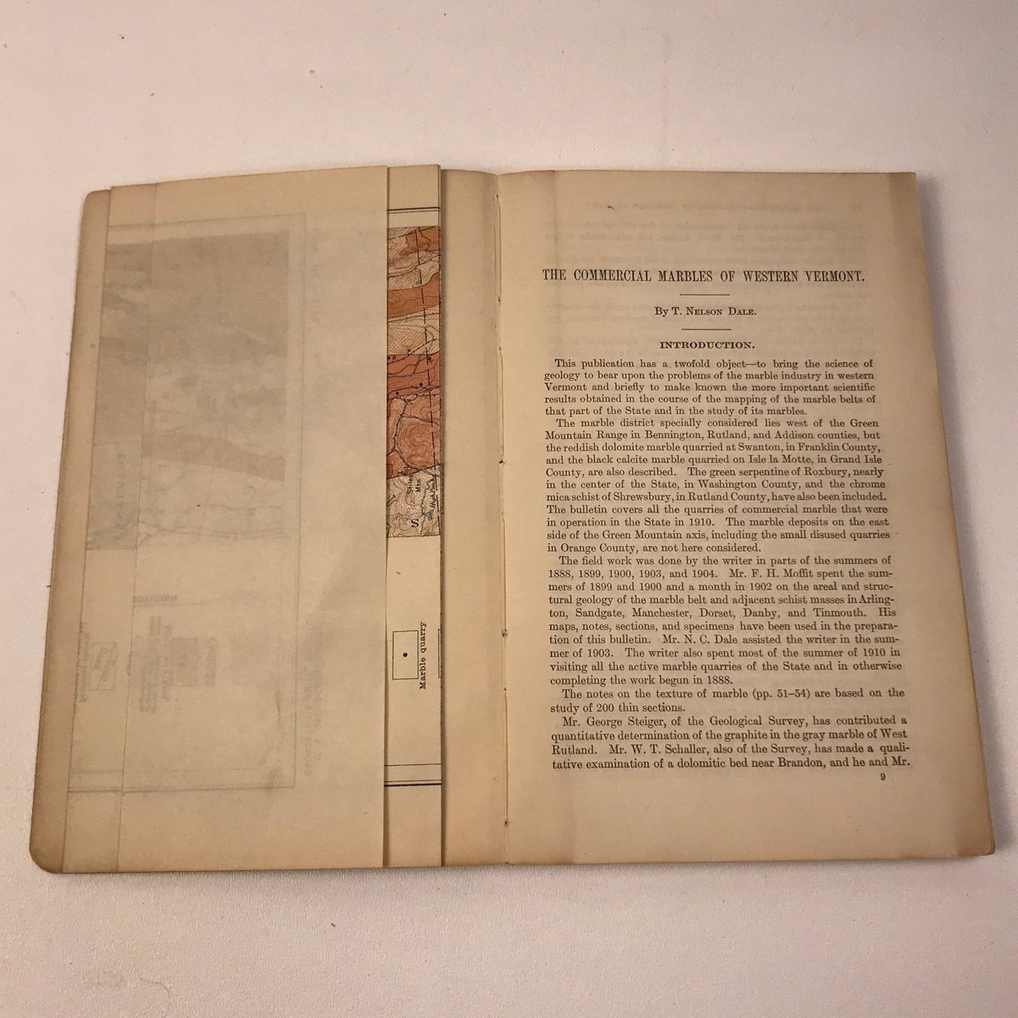 United States Geological Survey Bulletins Lot Vermont Tennessee Marble Granite