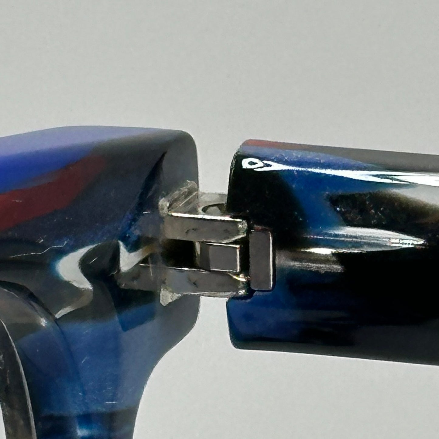 Alain Mikli Hadrien A03120 005 Red Blue Black Men Rectangular Frames 55-17-145