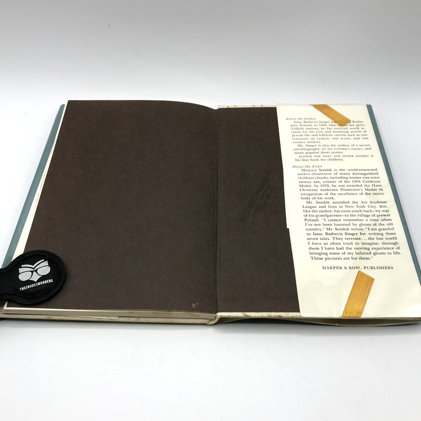 Zlateh The Goat & Other Stories Illustrated HC by Isaac Bashevis Singer 1966