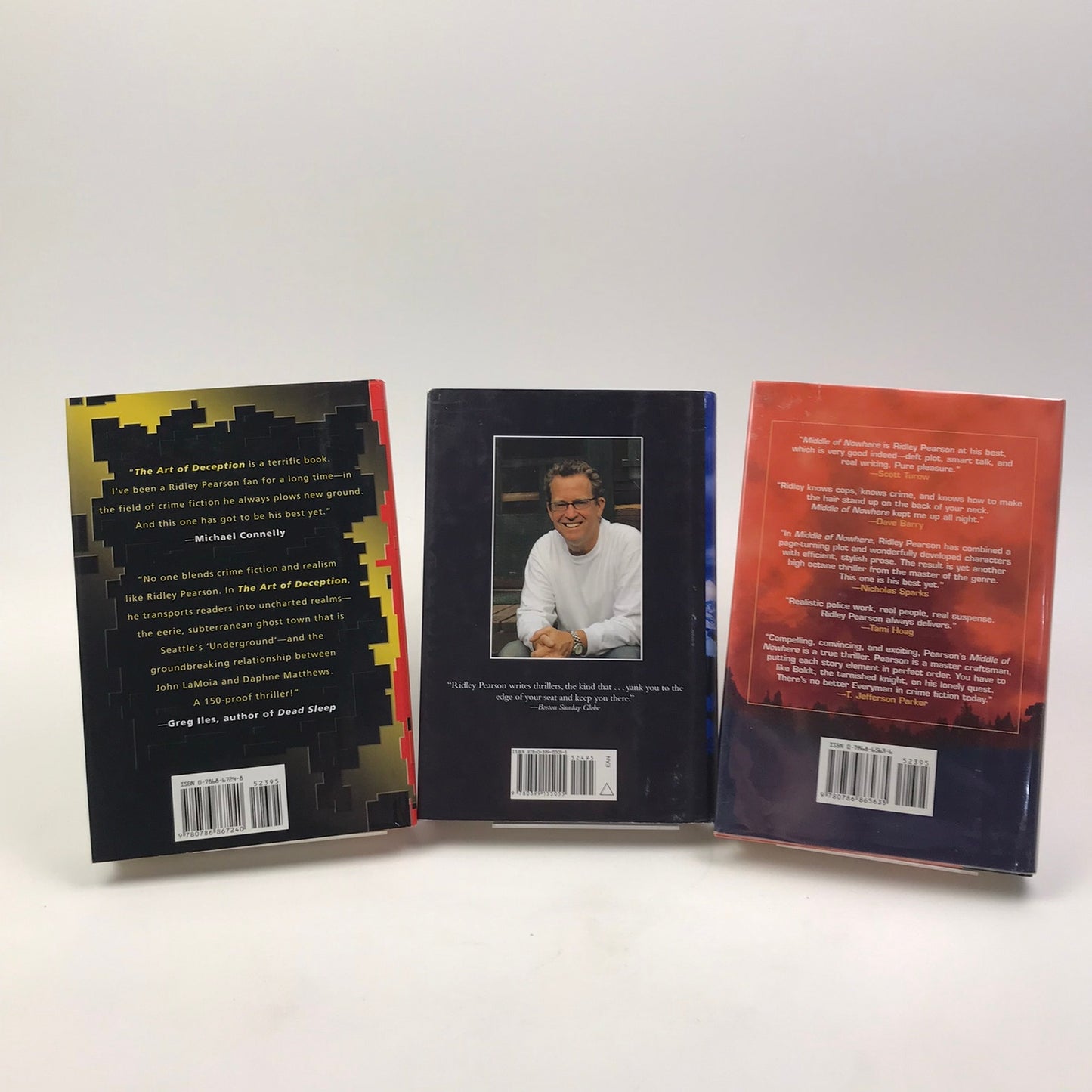 Lot of 3 Ridley Pearson Novels Signed Hardcover Fiction Books First Editions