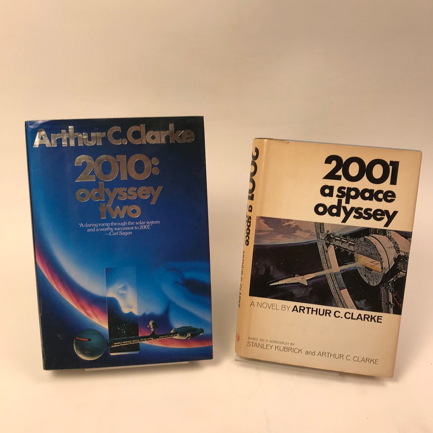 Arthur C Clarke Lot of 10 with 1968 Book Club Edition of 2001 Science Fiction