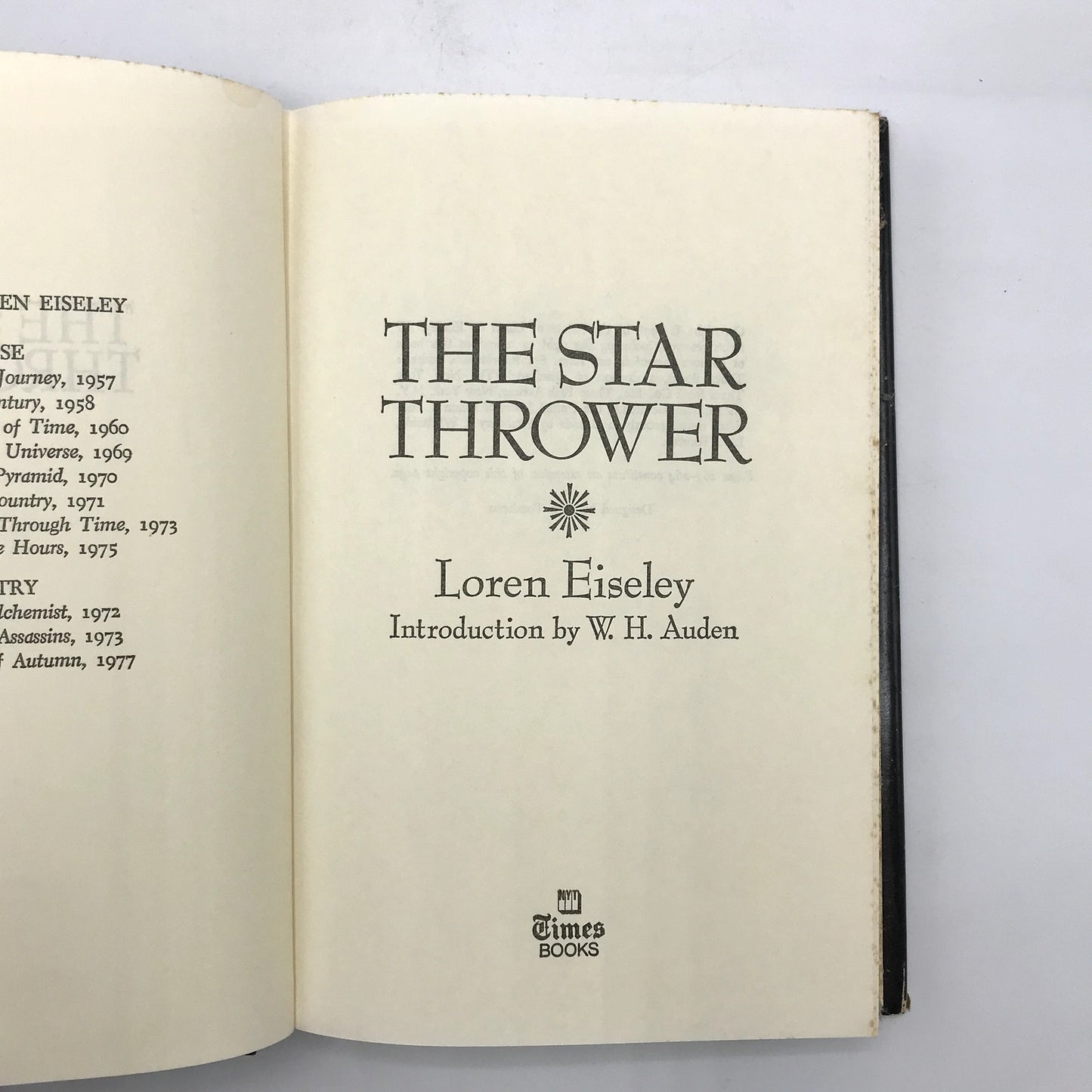 The Star Thrower Illustrated Hardcover Science Book by Loren C. Eiseley 1978