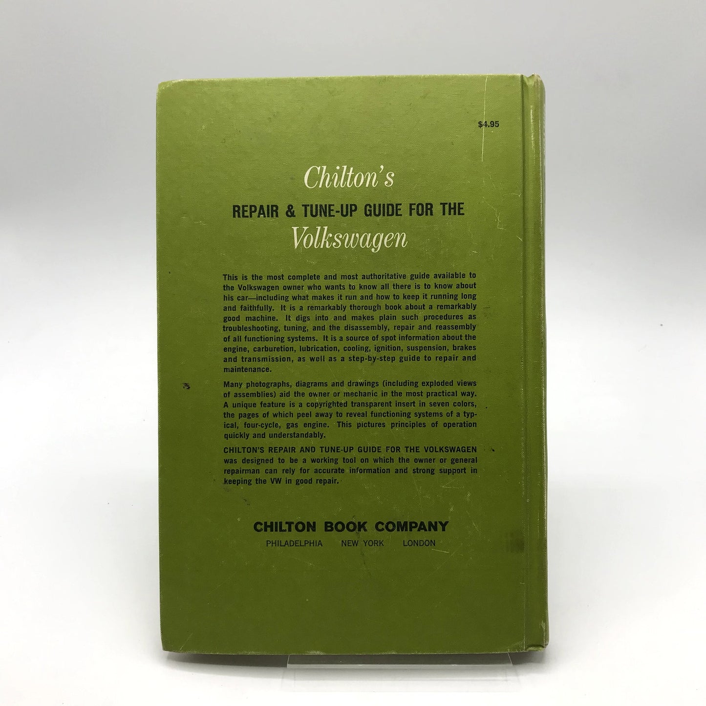 Chilton's Repair & Tune-Up Guide Volkswagen 1949-1968 Illustrated Hardcover 1970
