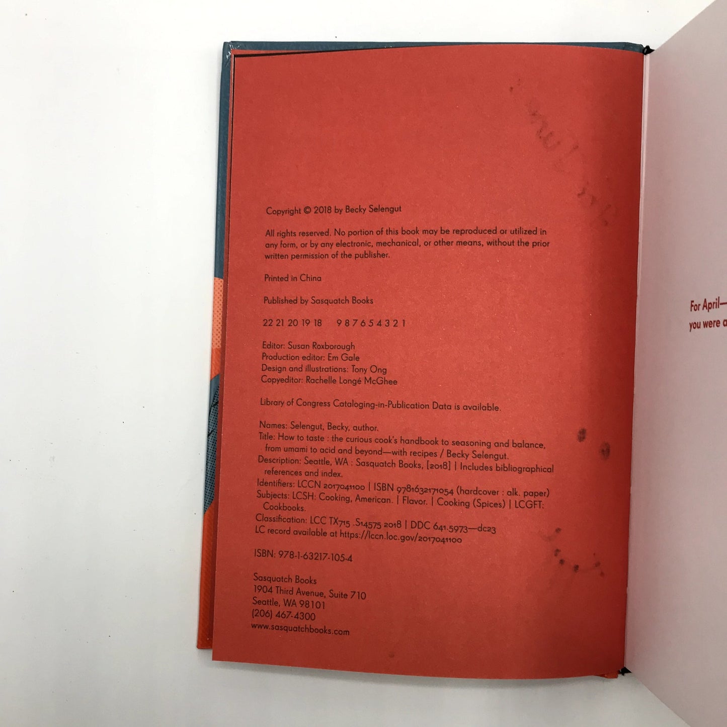 How to Taste The Curious Cook's Handbook w/ Recipes SIGNED Becky Selengut 2018