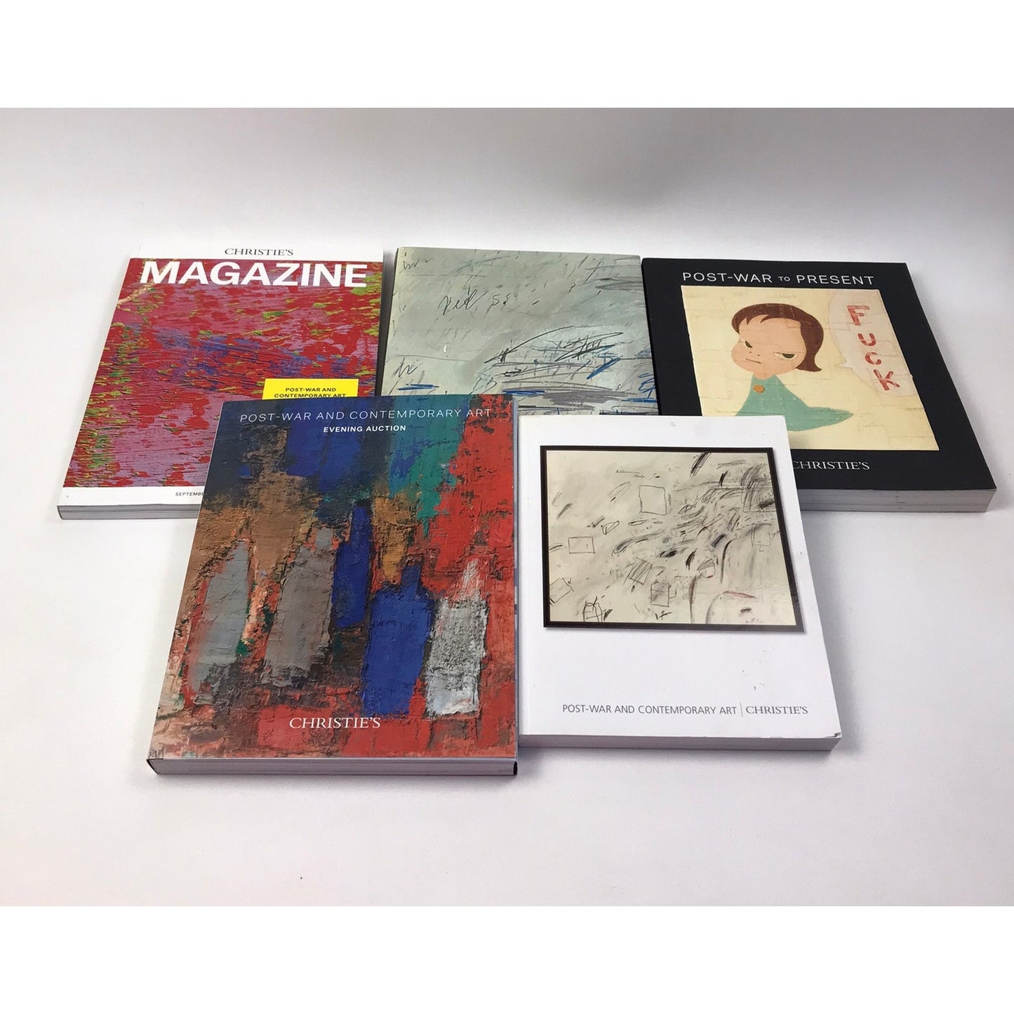 Christies Art Auction Catalogs Lot of 5 Freud Twombly Warhol Contemporary Modern
