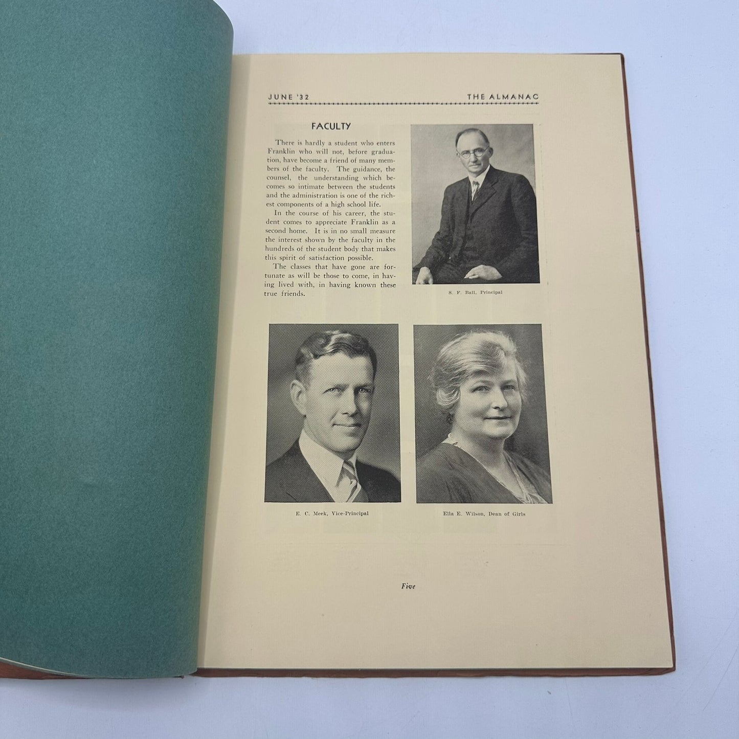 Almanac Franklin High June 1932 Yearbook Portland Historical Record Memorabilia