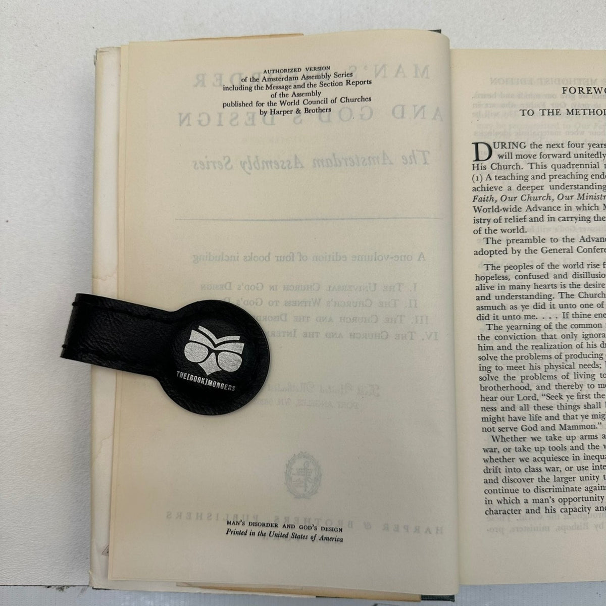 Man's Disorder & God's Design Amsterdam Assembly Series Harper 1948 Religion