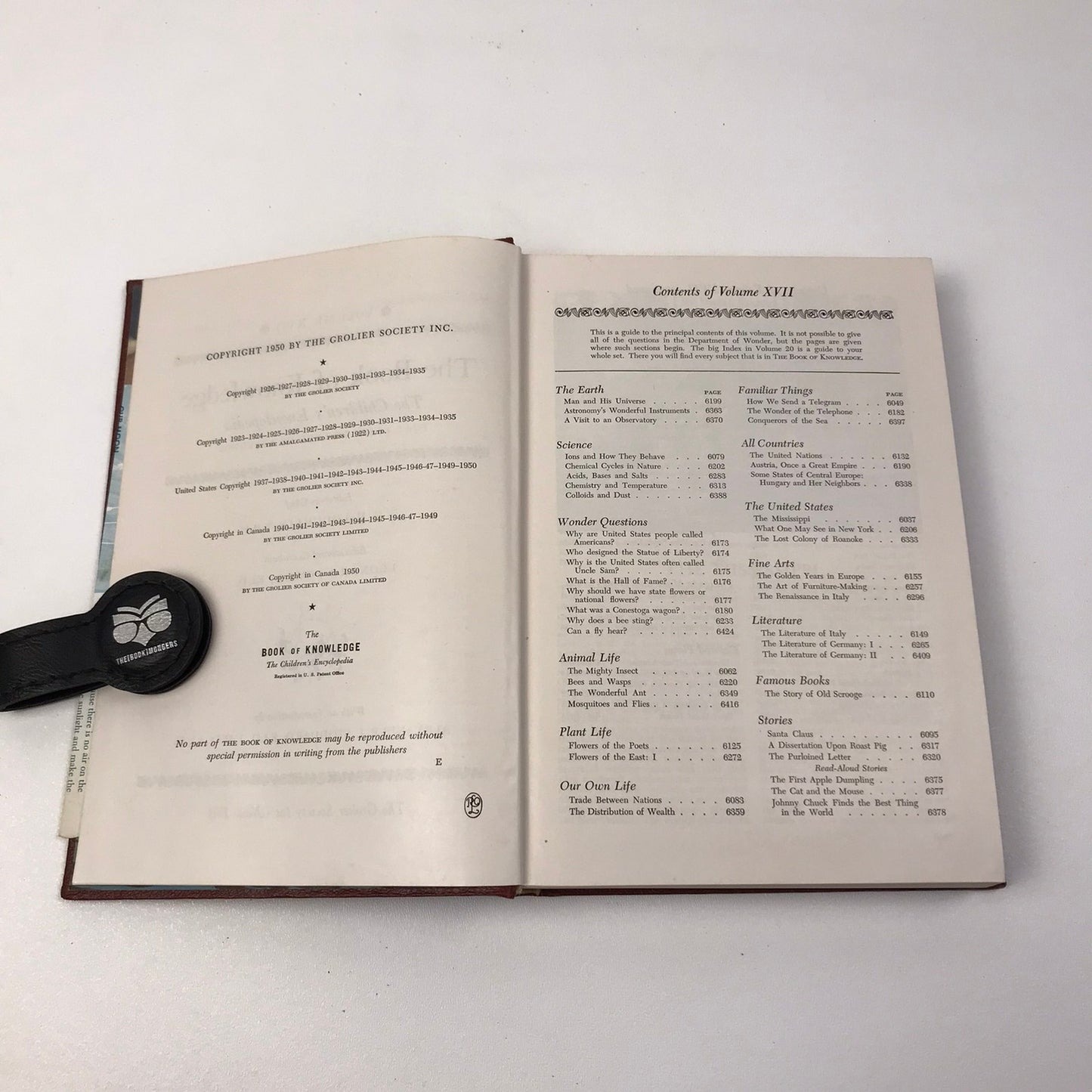 The Book of Knowledge Childrens Encyclopedia Set of 10 History Education 1950