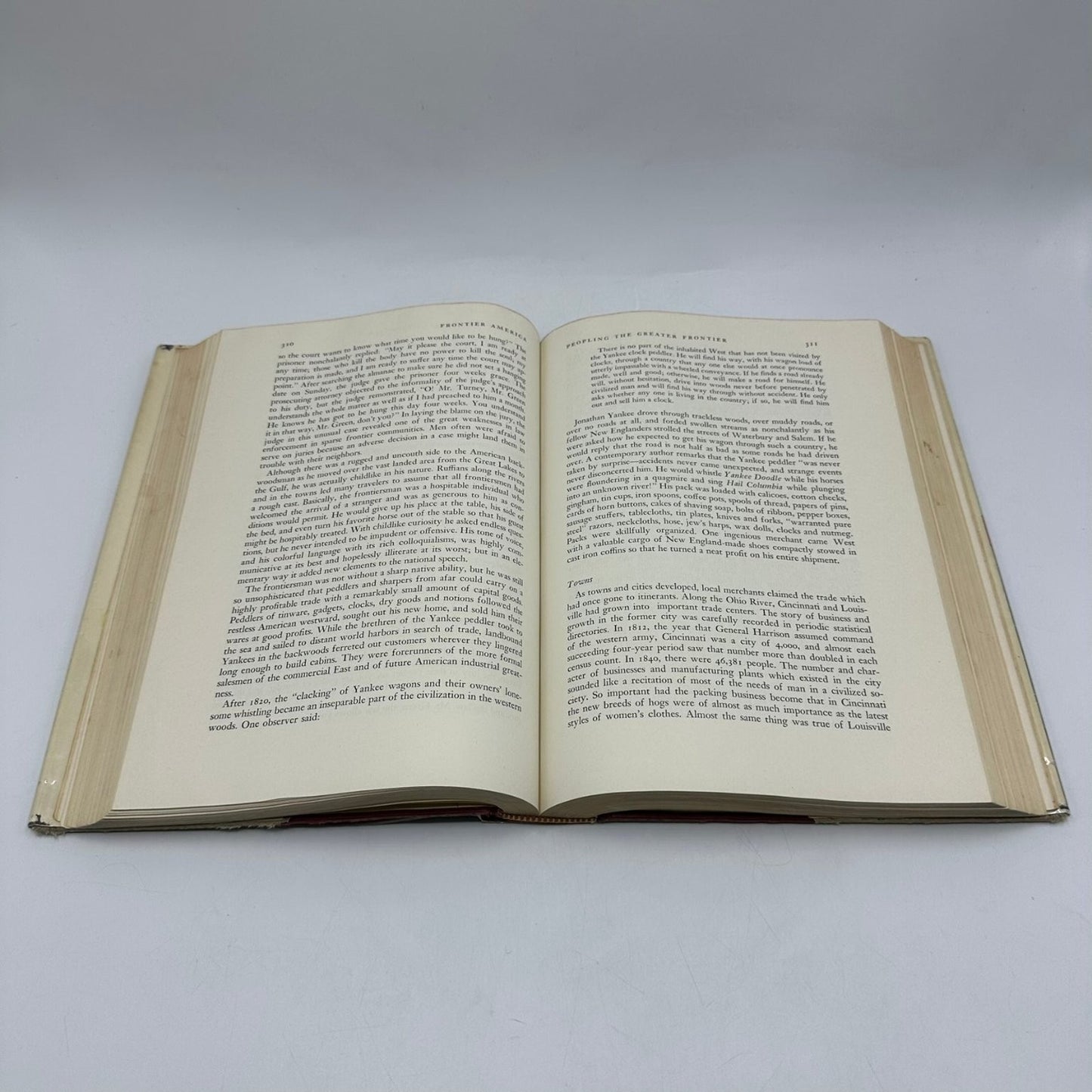 Frontier America Thomas D. Clark 1959 First Edition Westward Movement Scribner's